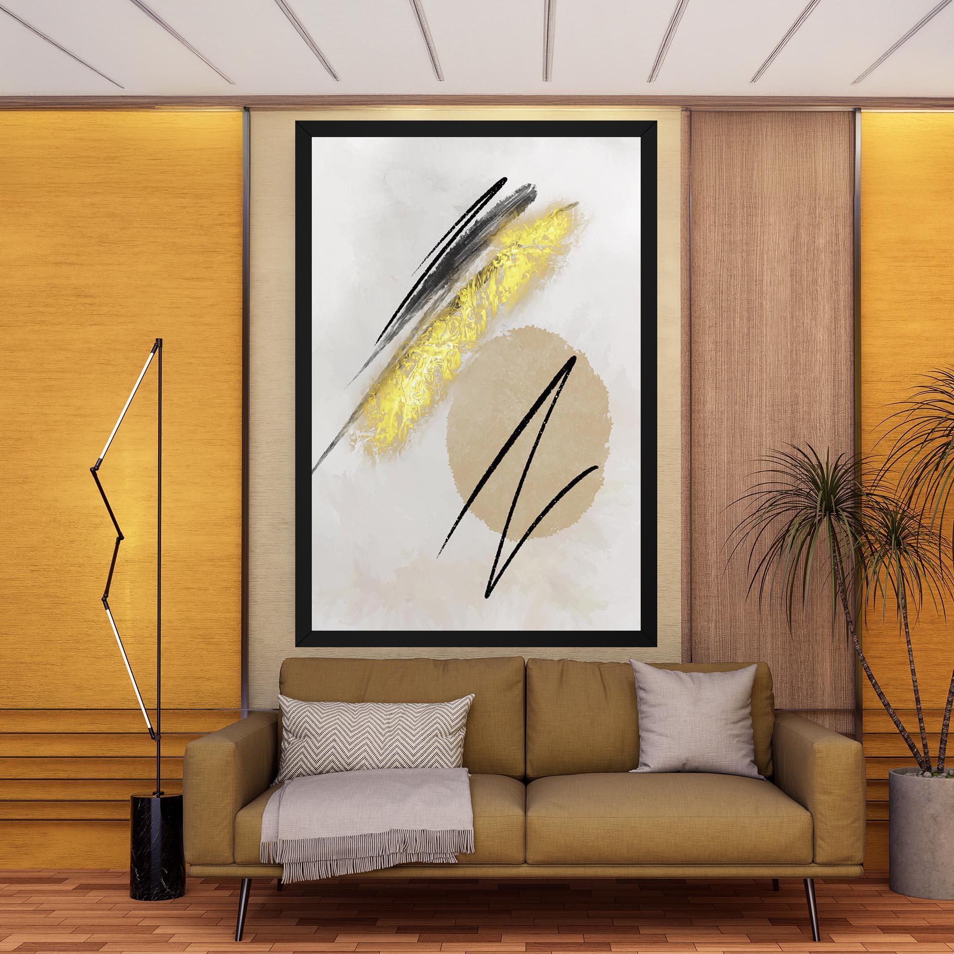 Leinwandbild Gold Brush mockup 9