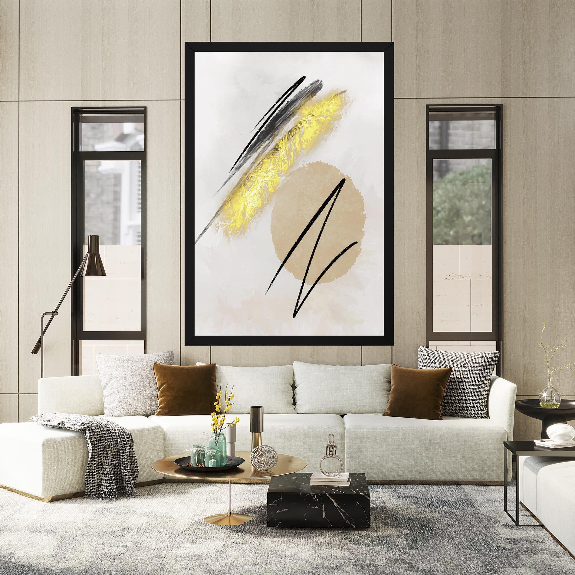 Leinwandbild Gold Brush mockup 2