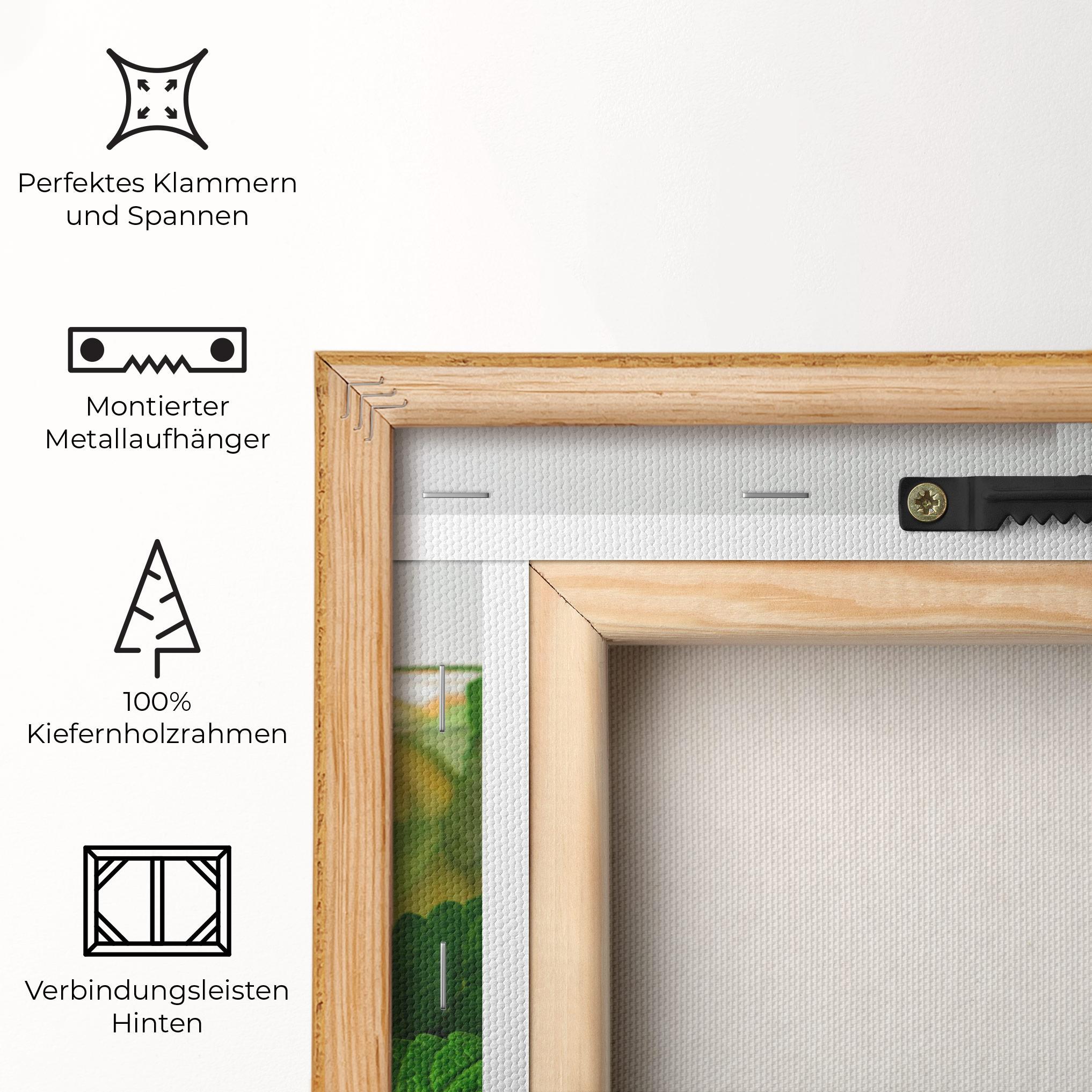 Leinwandbild Mint Leaves Lemonade mockup 5