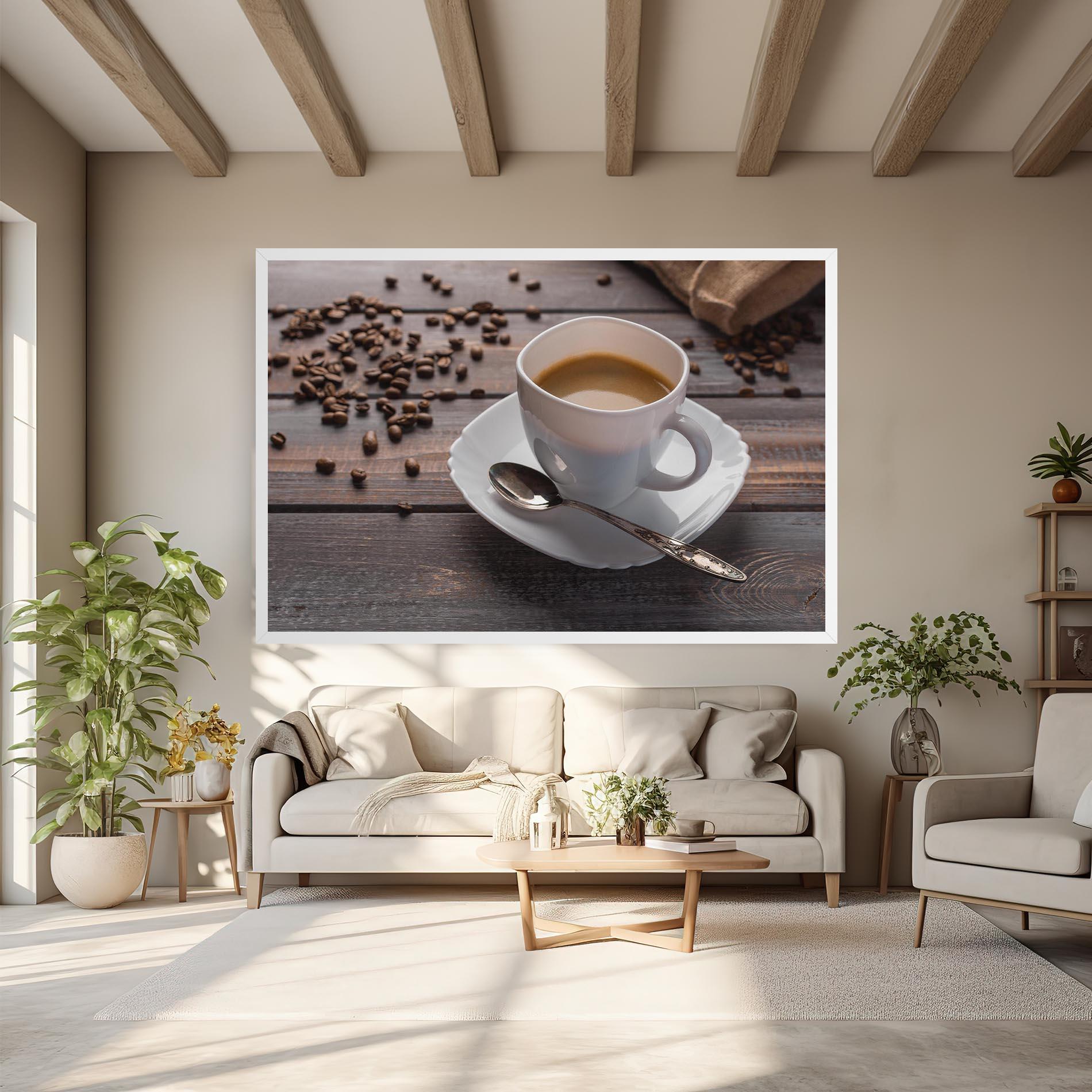 Leinwandbild Aroma Coffee mockup 6