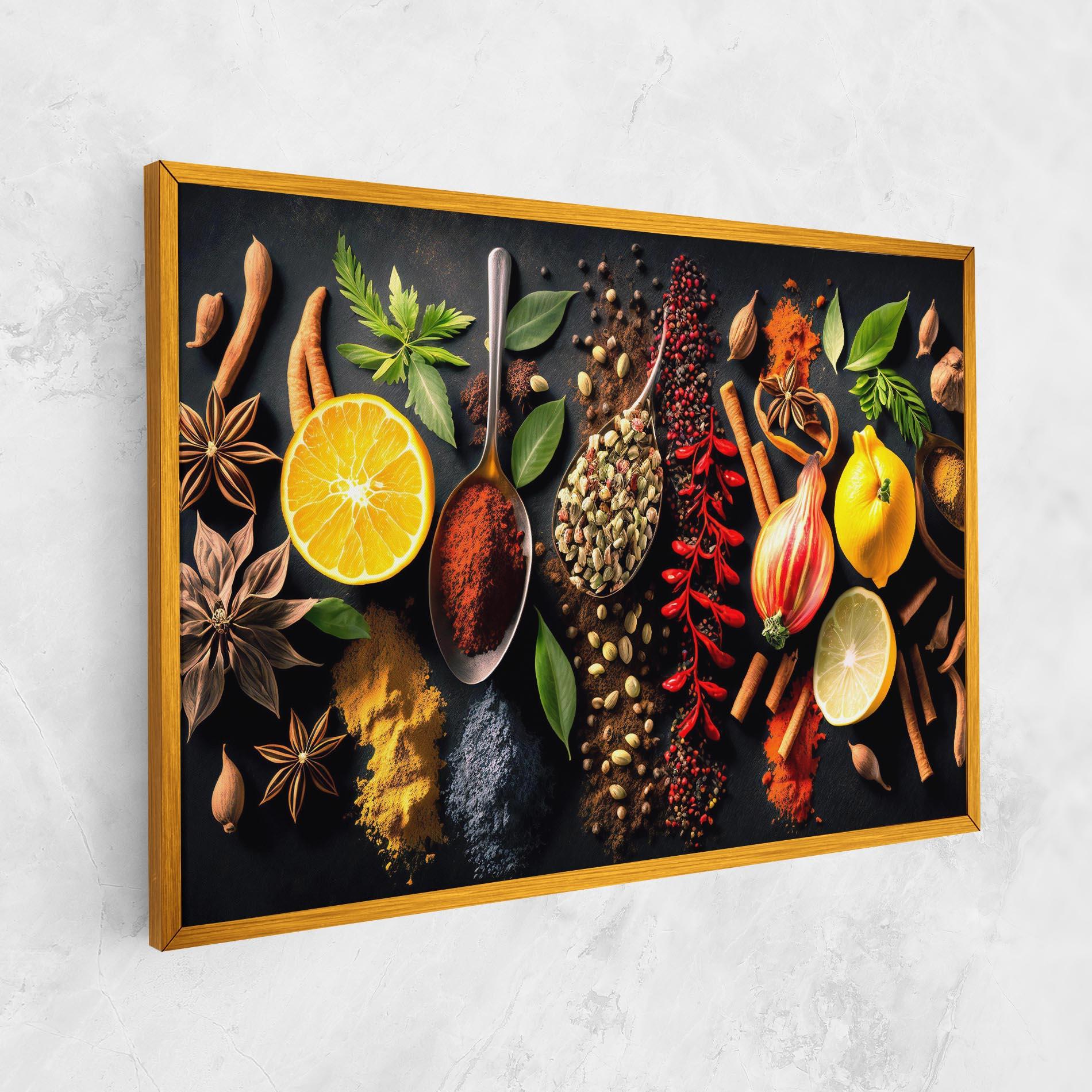 Leinwandbild Closeup Pices mockup 1