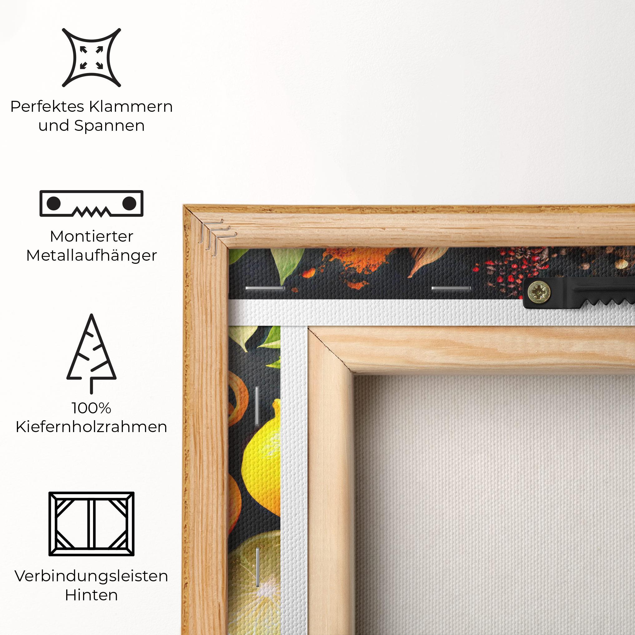 Leinwandbild Closeup Pices mockup 5