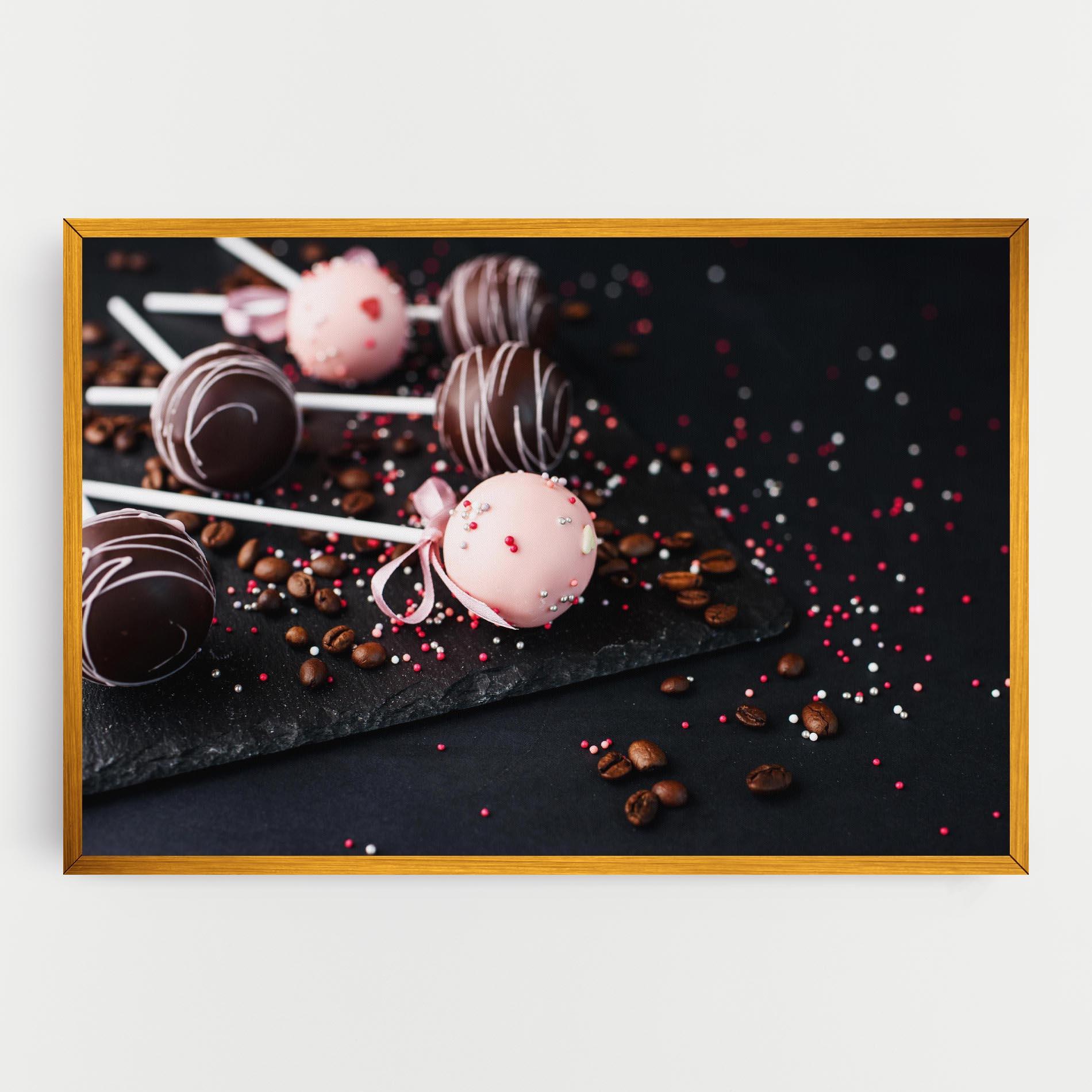 Leinwandbild Chocolate Dessert mockup 0
