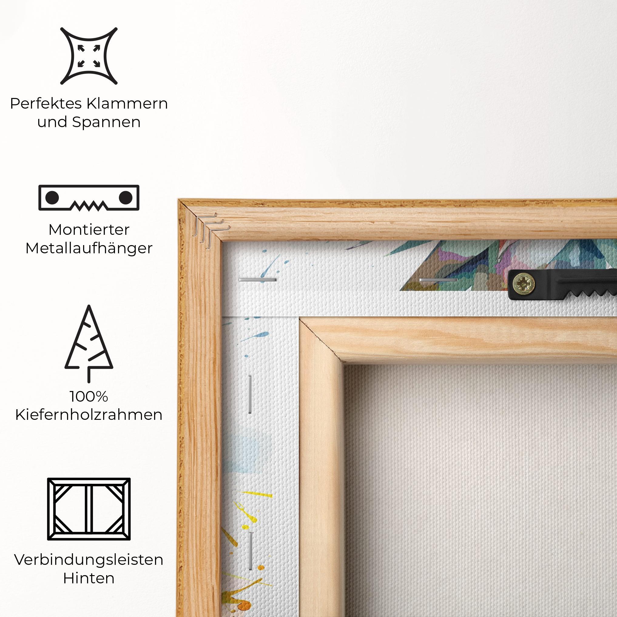 Leinwandbild Color Mix Pineapple mockup 5