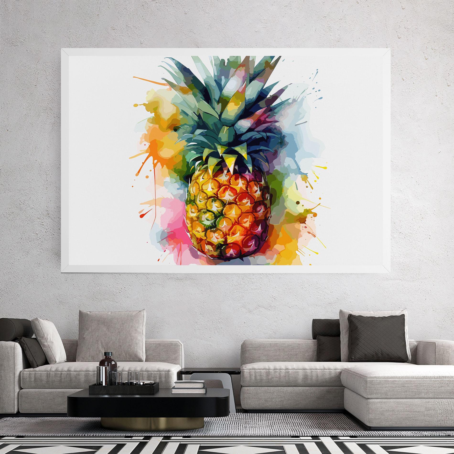 Leinwandbild Color Mix Pineapple mockup 2