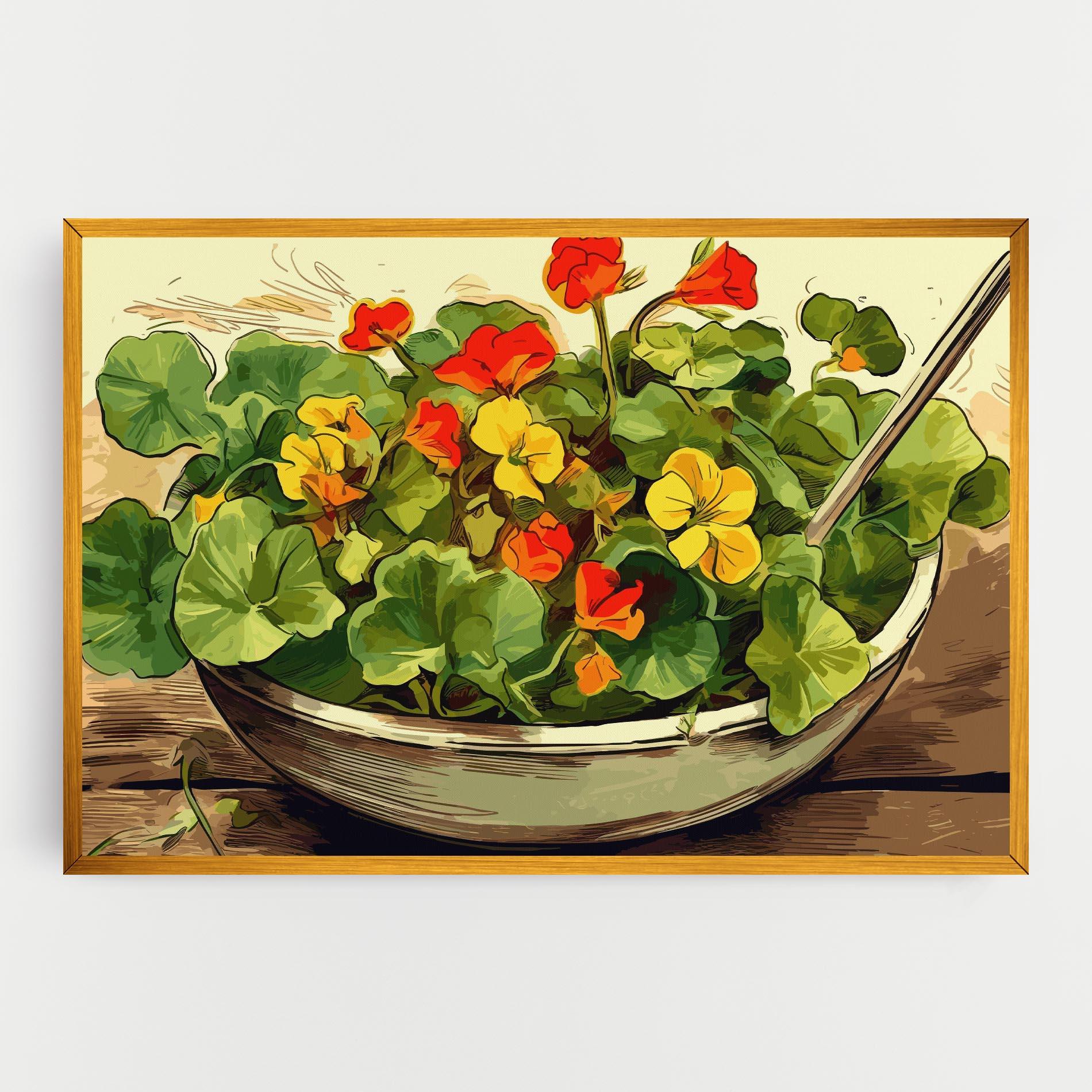 Leinwandbild Flower Food mockup 0