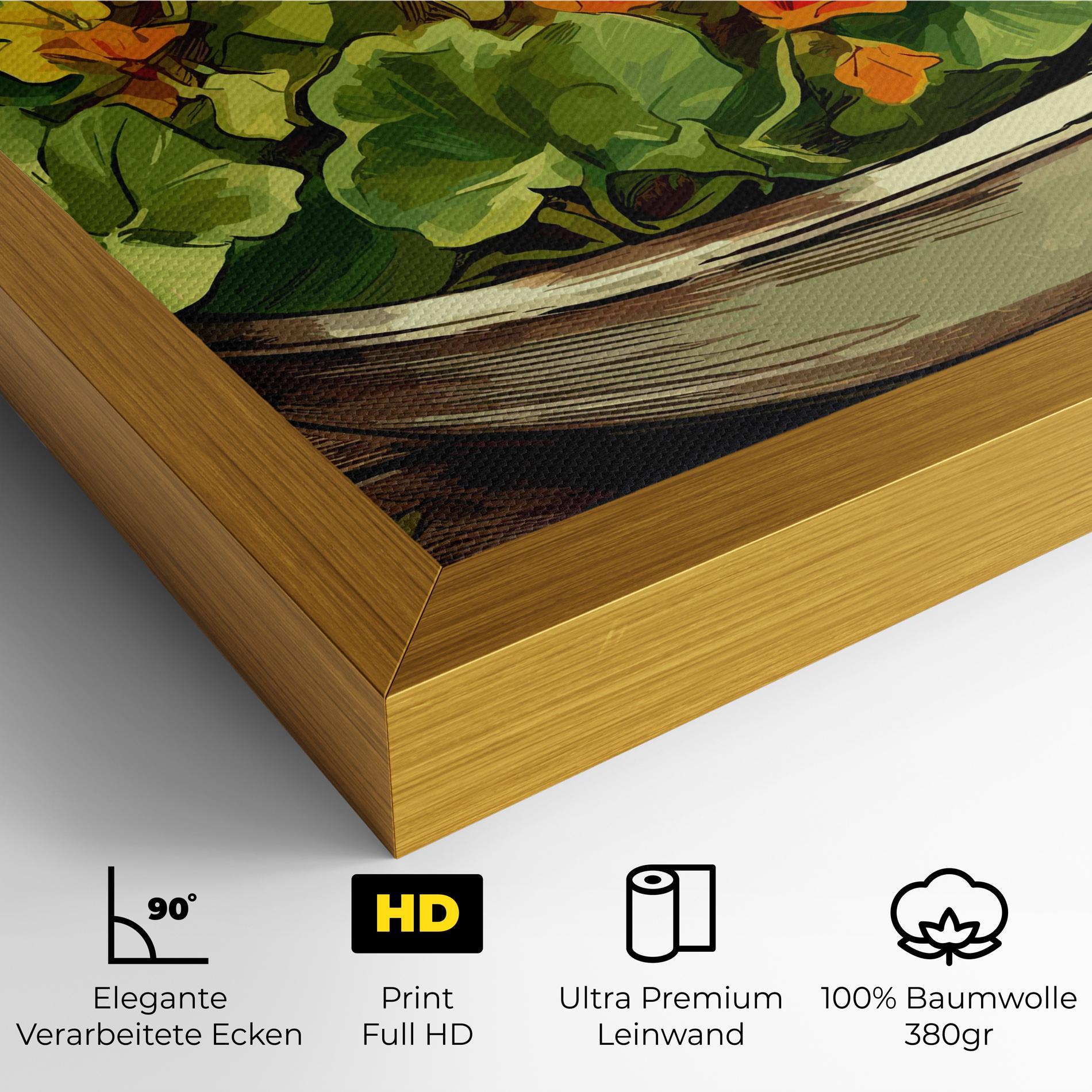 Leinwandbild Flower Food mockup 4
