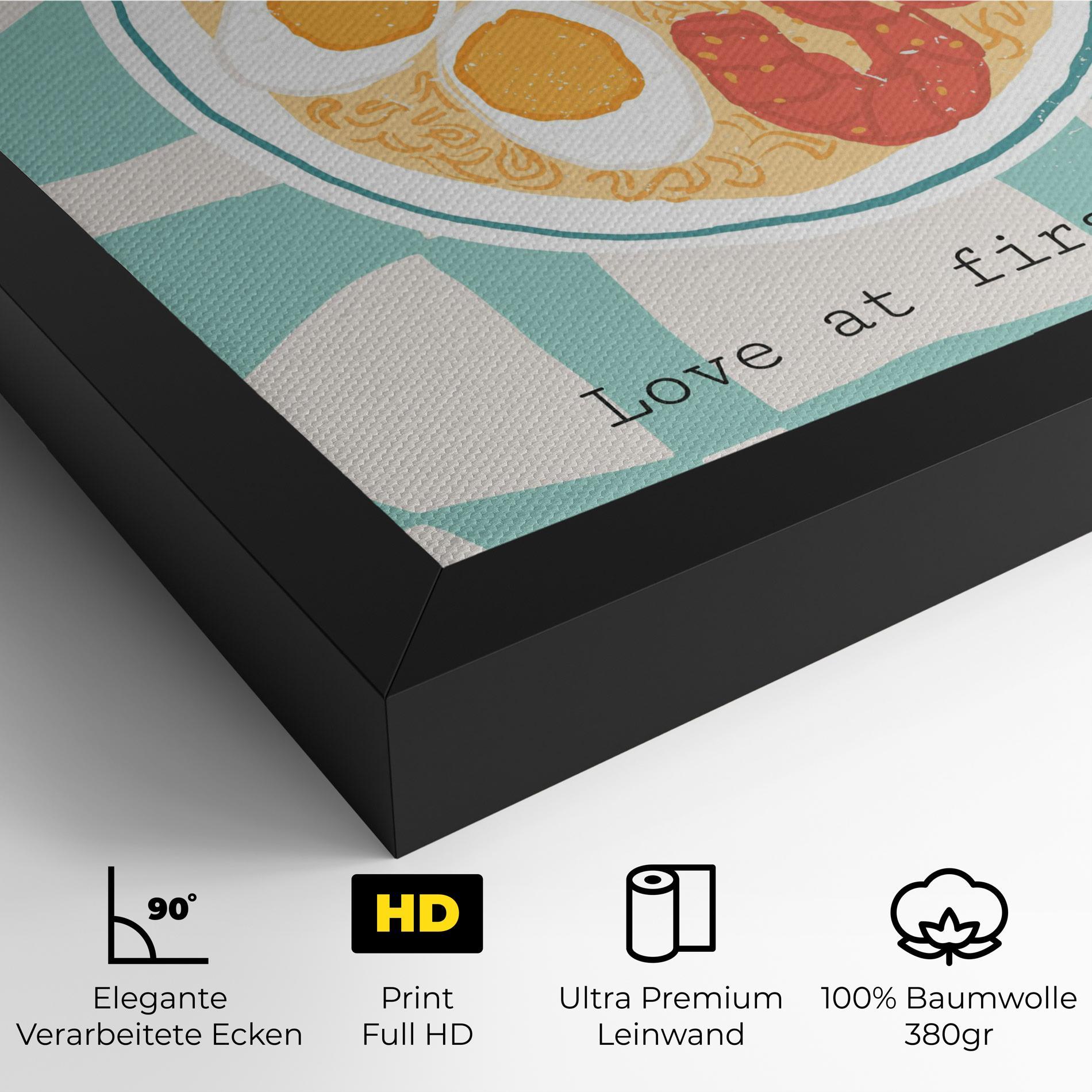 Leinwandbild Food Love mockup 4