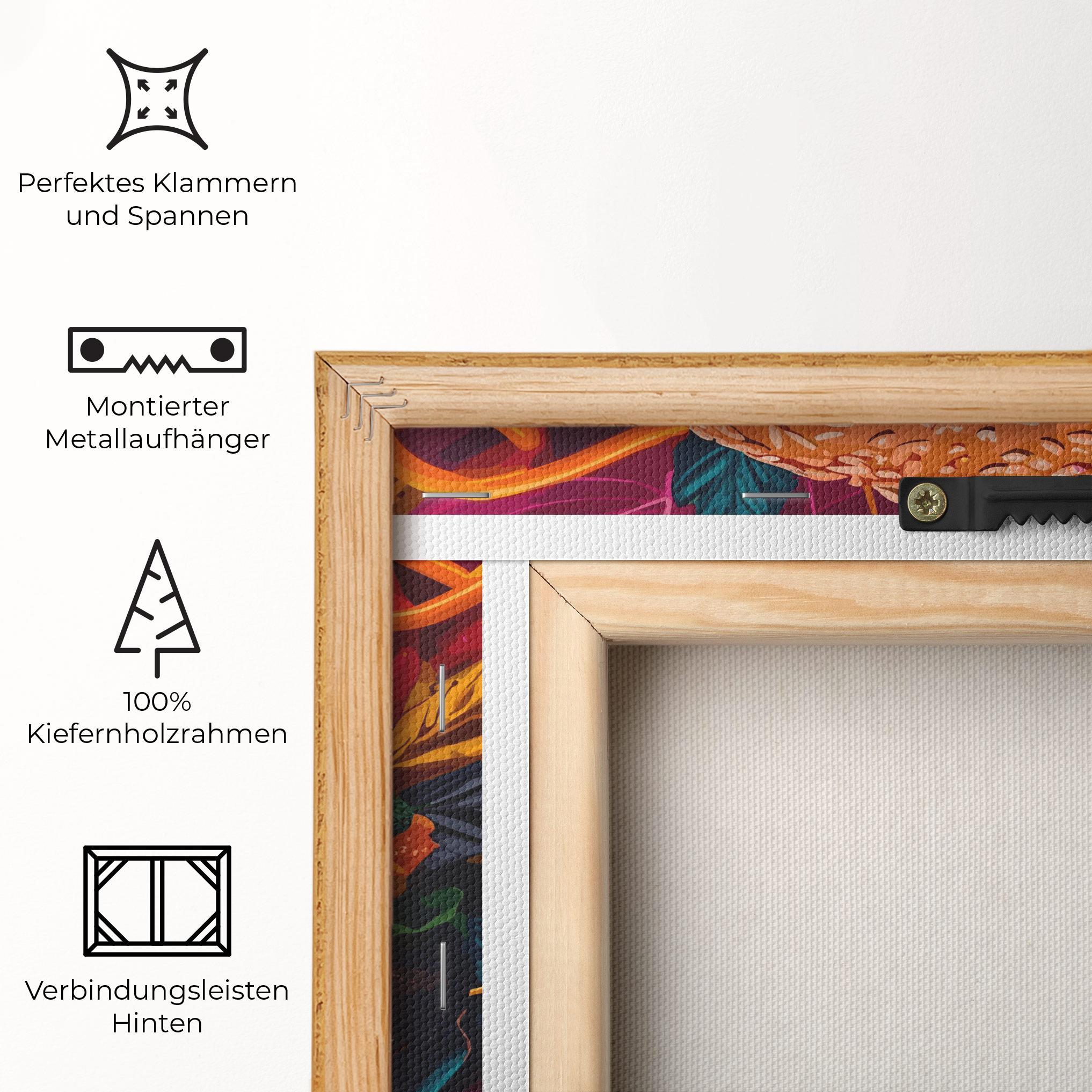 Leinwandbild Burger Mustard mockup 5