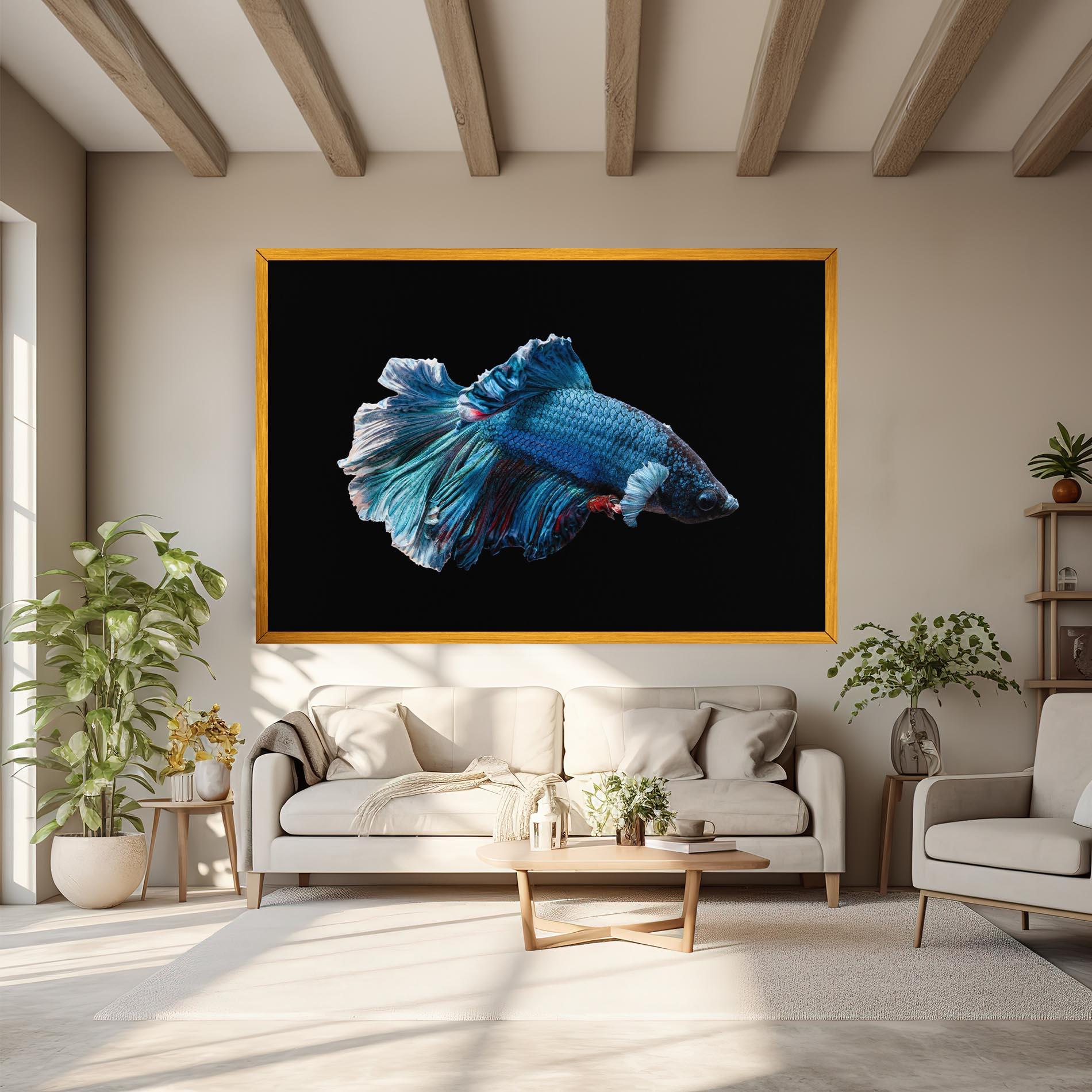 Leinwandbild Blue Betta mockup 6