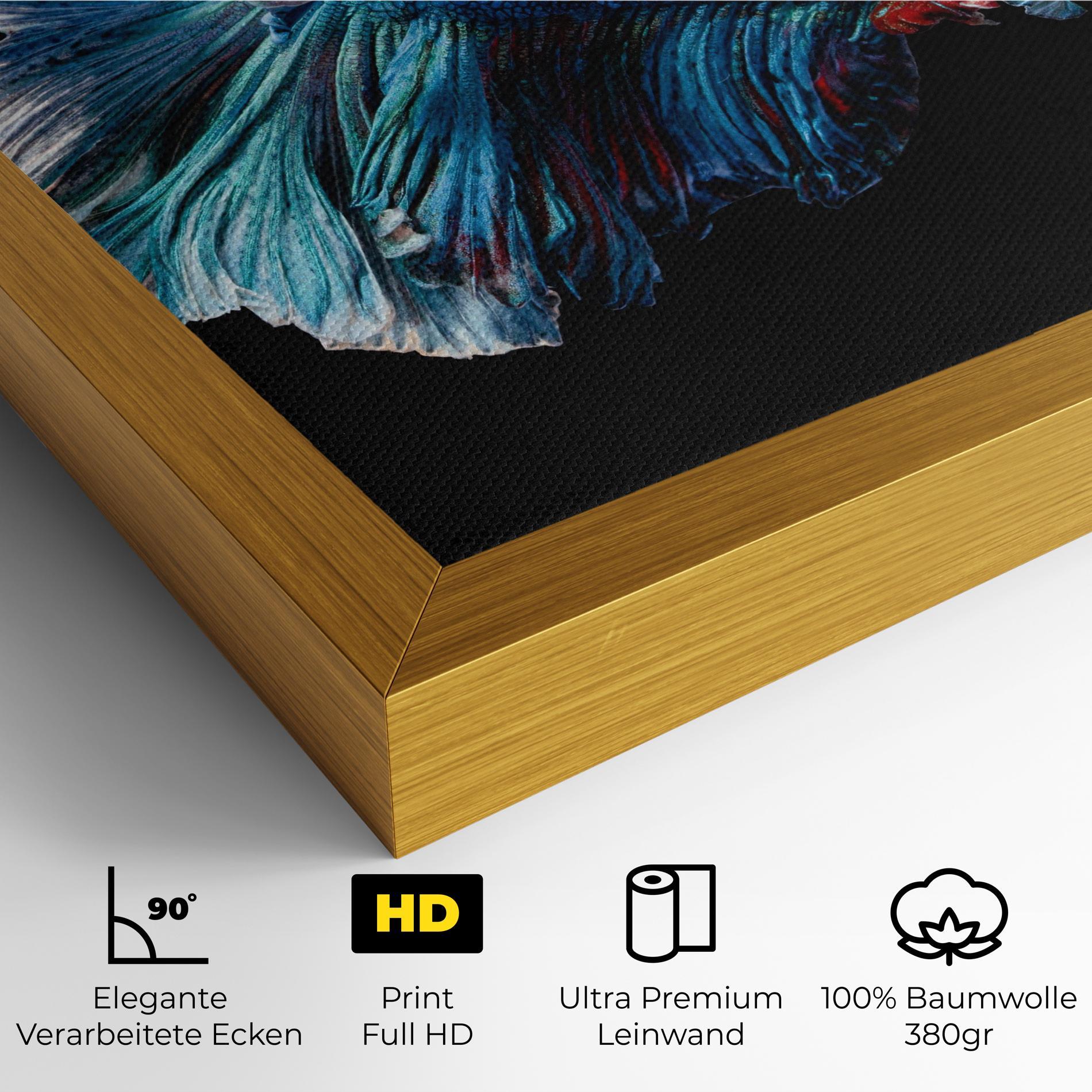 Leinwandbild Blue Betta mockup 4