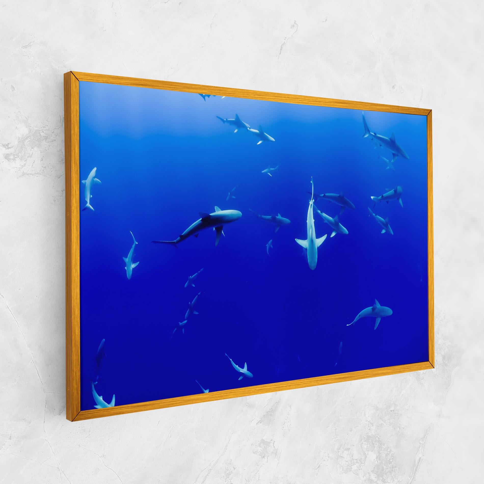 Leinwandbild Baby Sharks mockup 1