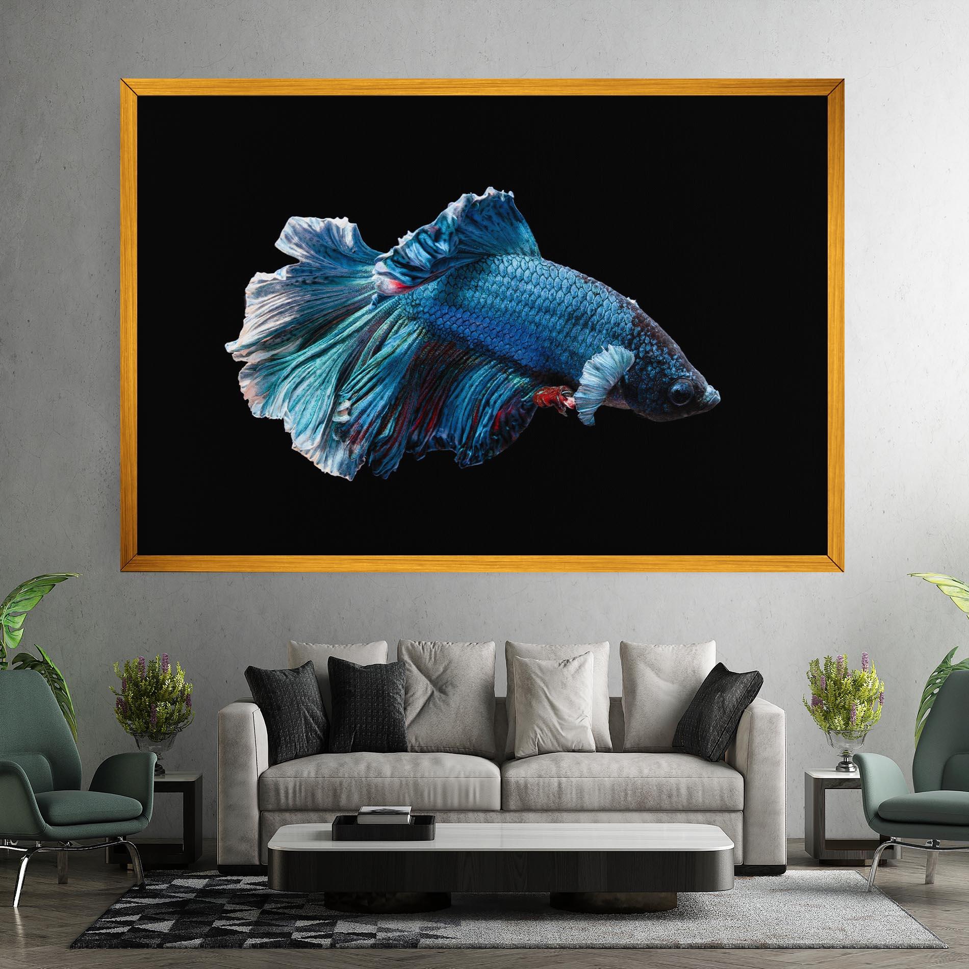 Leinwandbild Blue Betta mockup 7