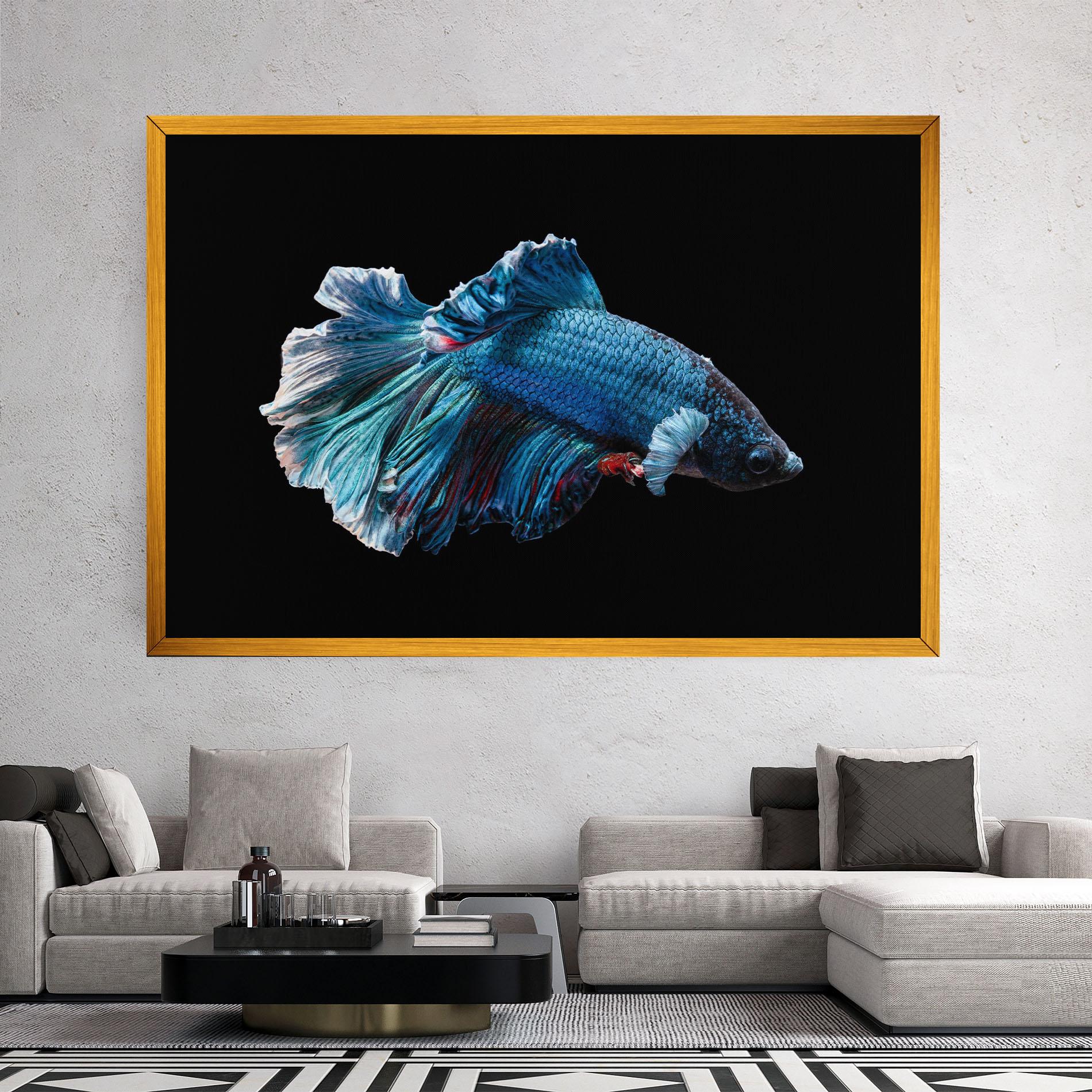 Leinwandbild Blue Betta mockup 2