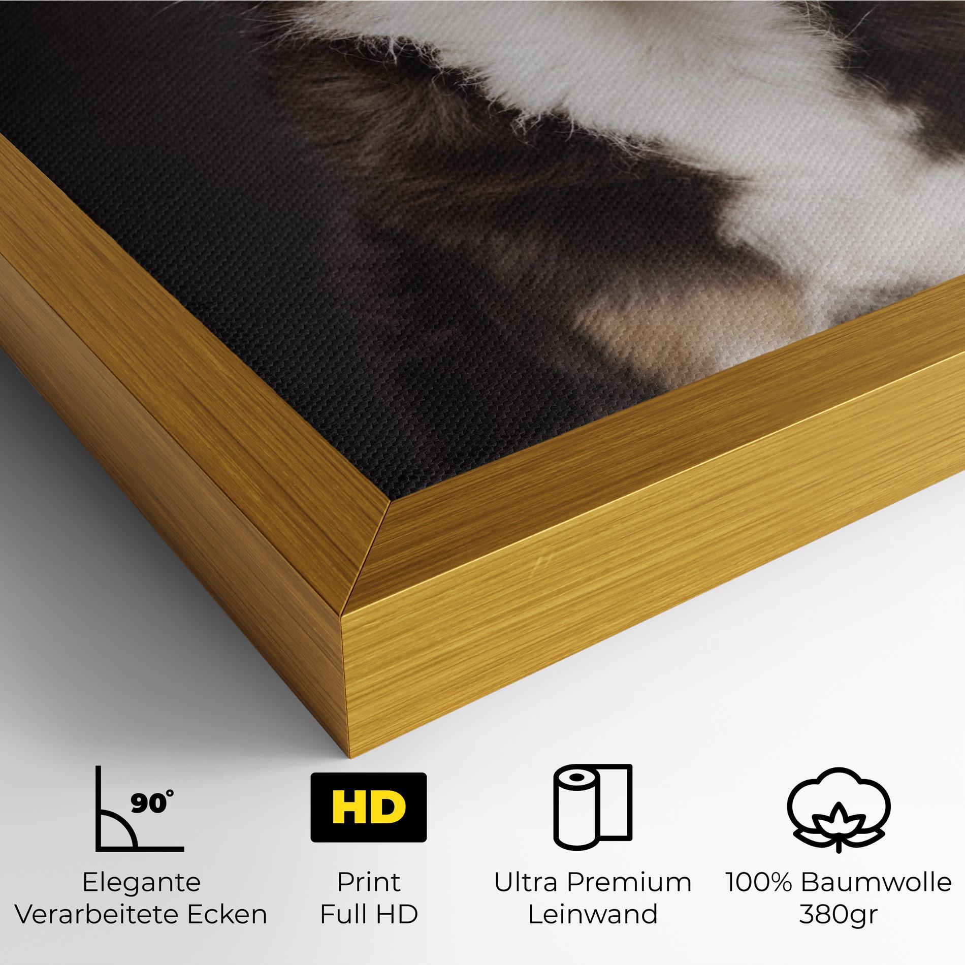 Leinwandbild Cute Dog Sitting mockup 4