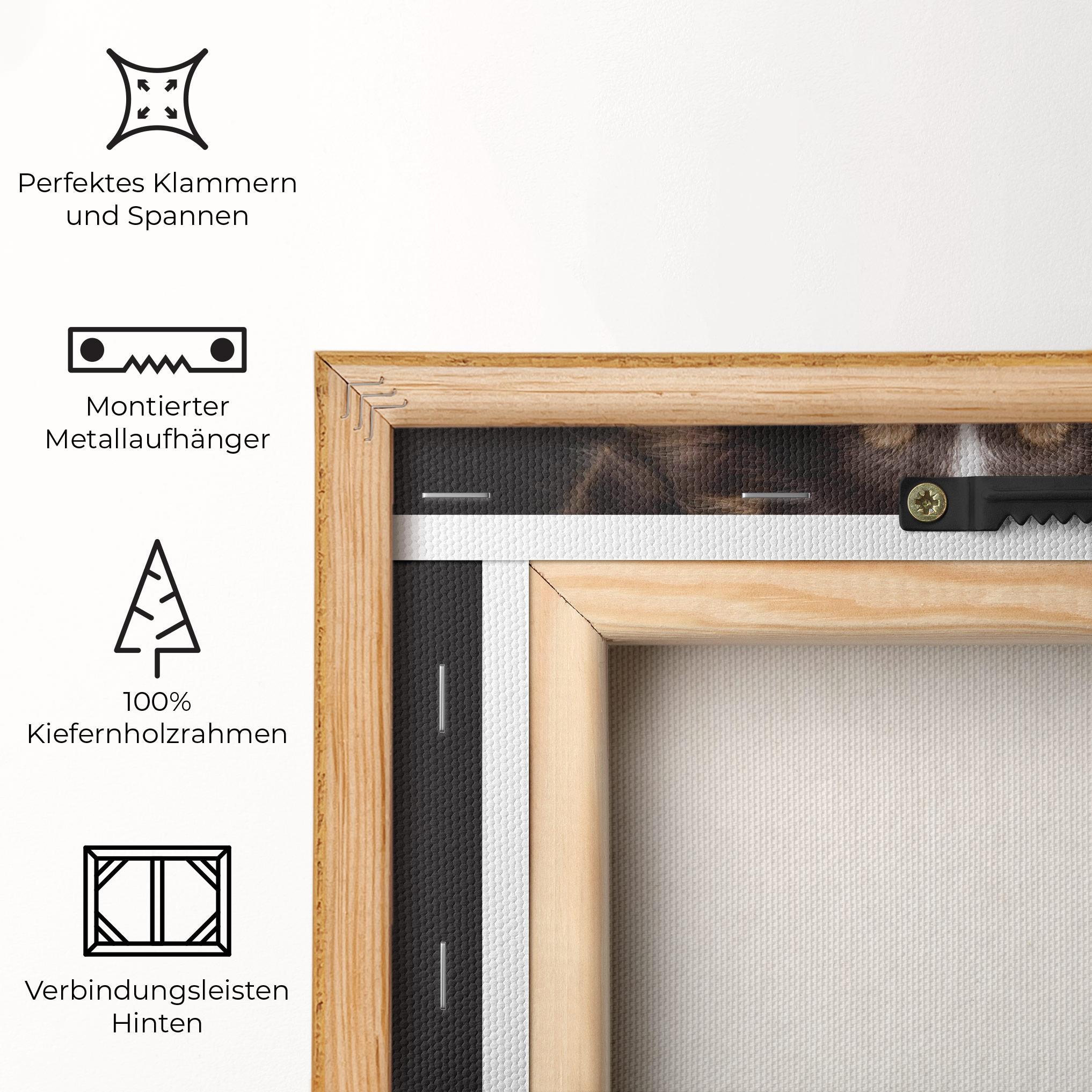 Leinwandbild Cute Dog Sitting mockup 5