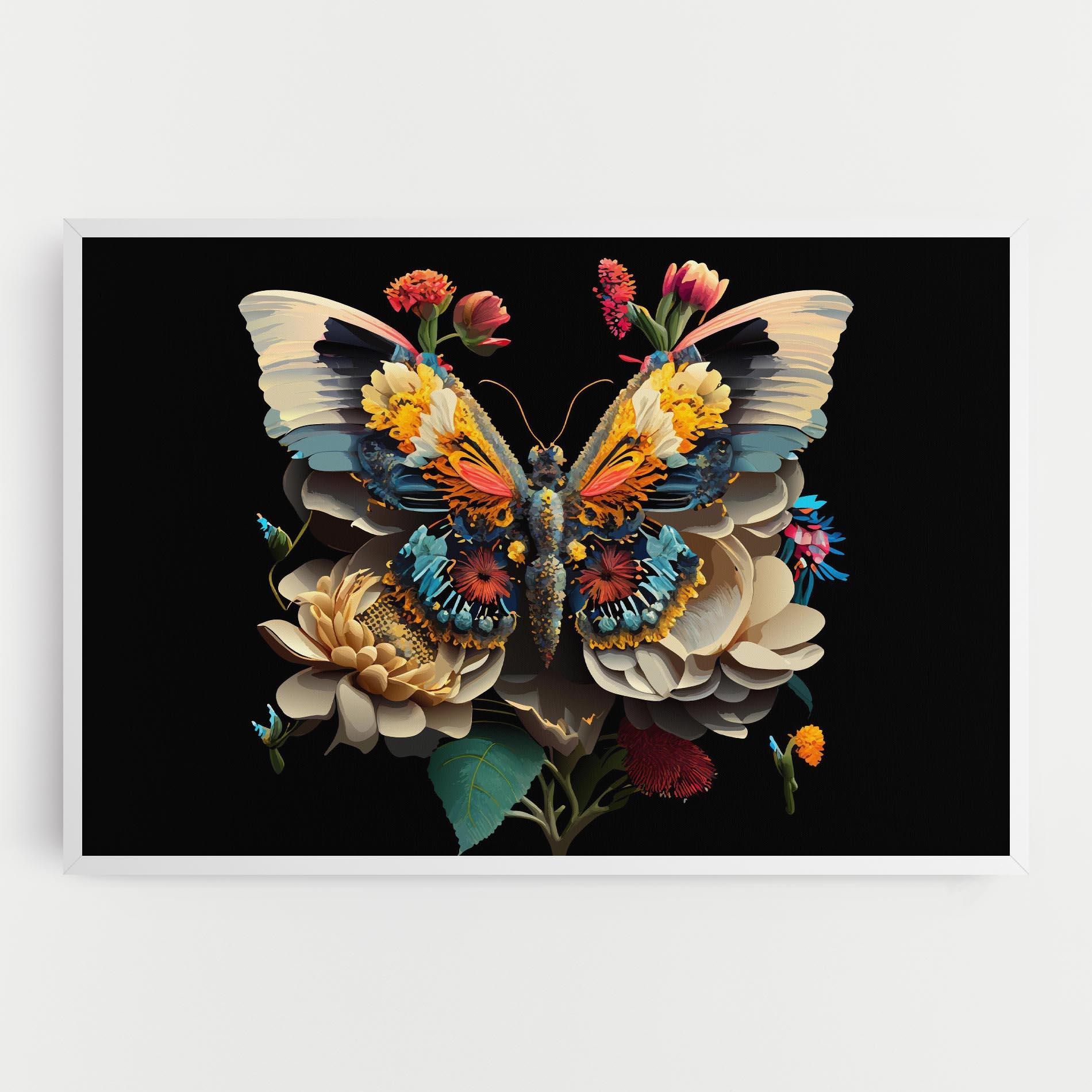 Leinwandbild Colorful Butterfly mockup 0