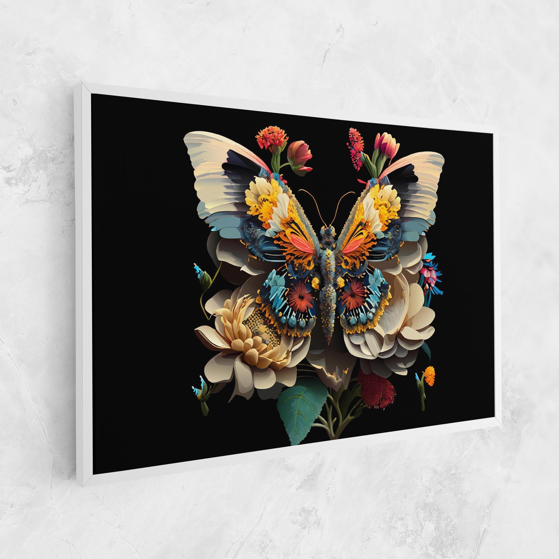 Leinwandbild Colorful Butterfly mockup 1