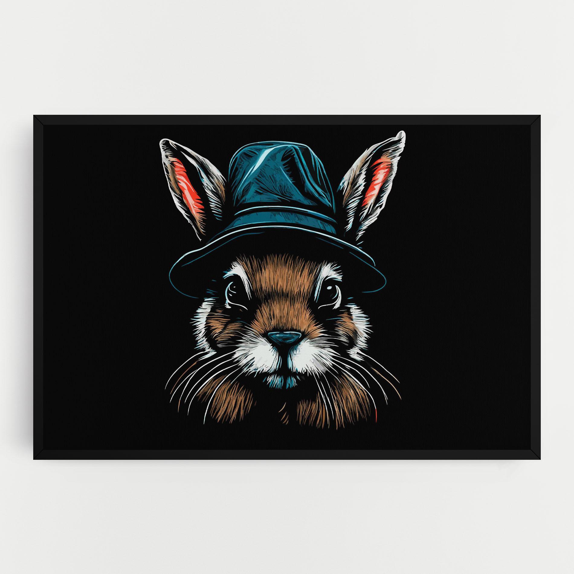 Leinwandbild Hat Bunny mockup 0