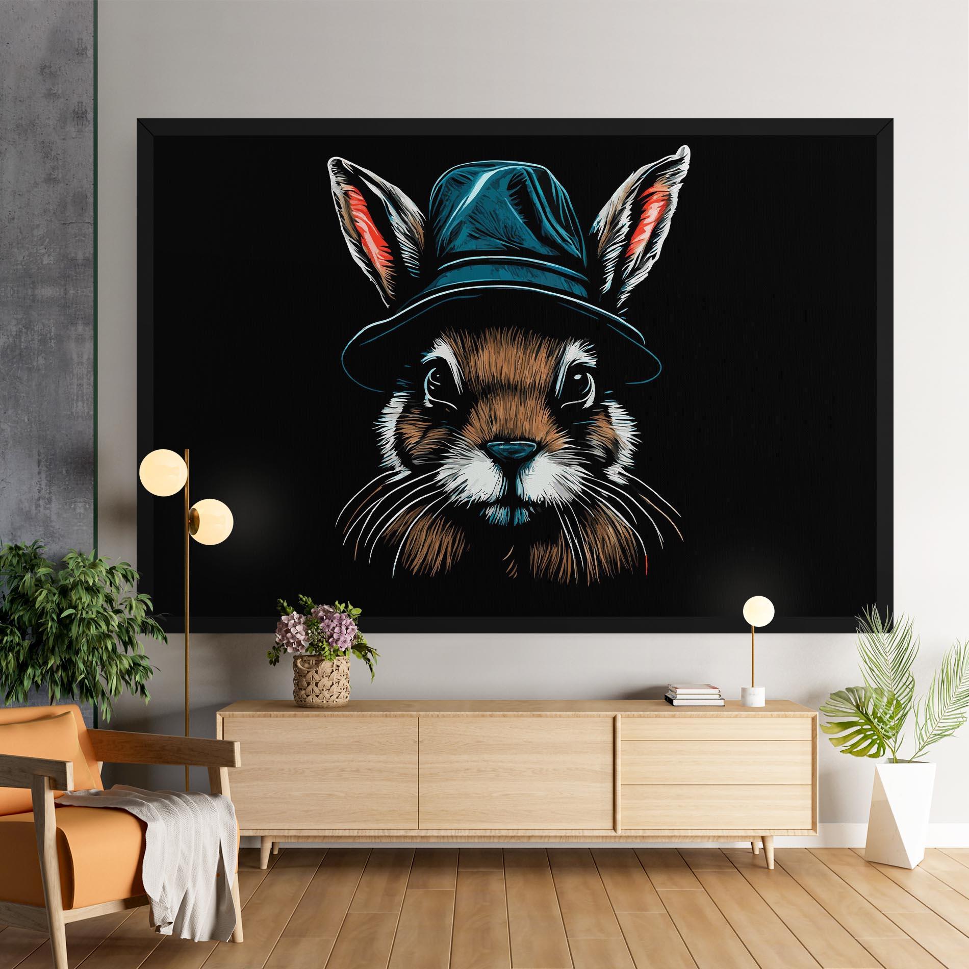 Leinwandbild Hat Bunny mockup 9