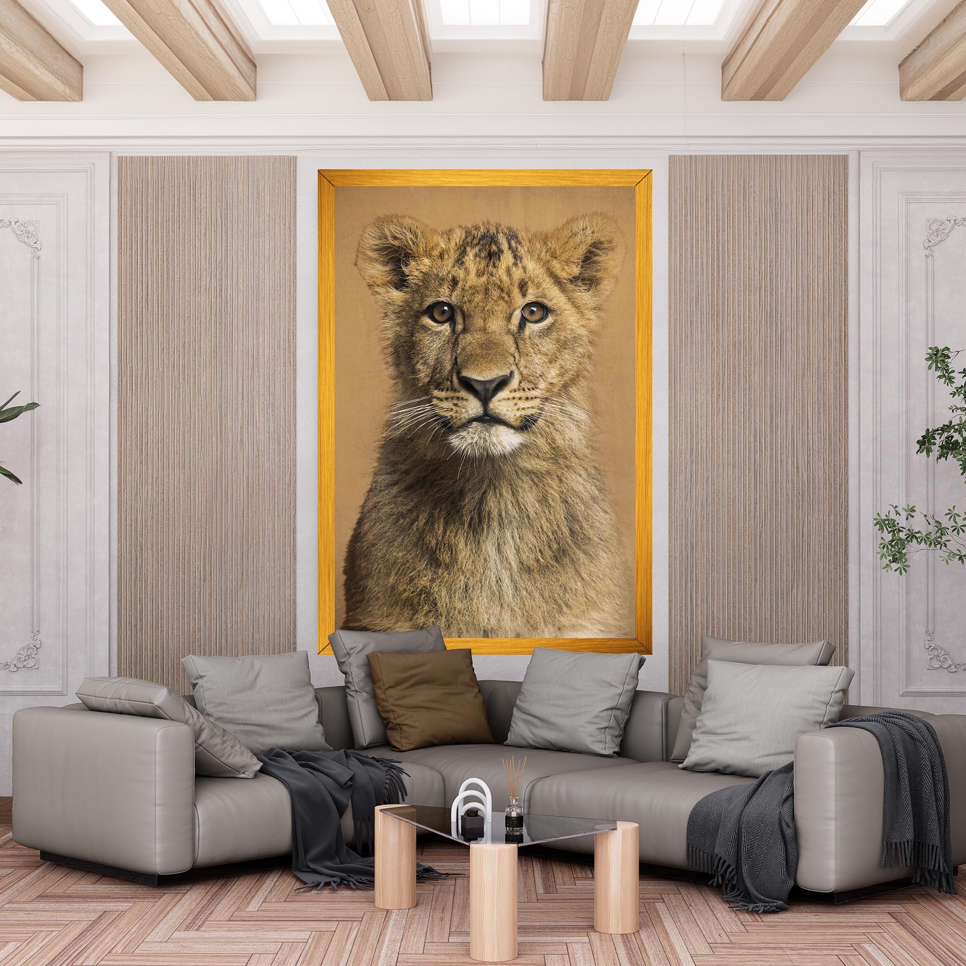 Leinwandbild Baby Lion mockup 6
