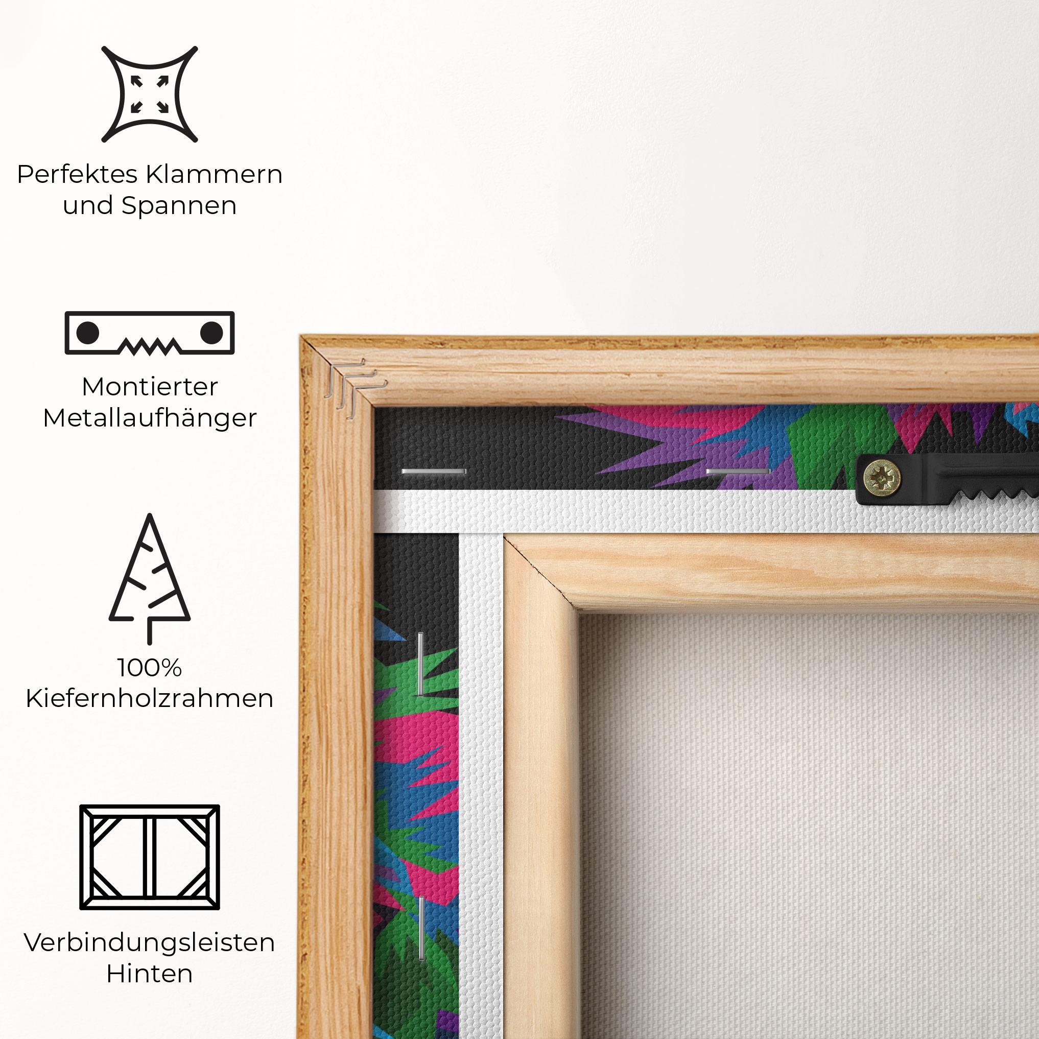 Leinwandbild Cute Color Lion mockup 5