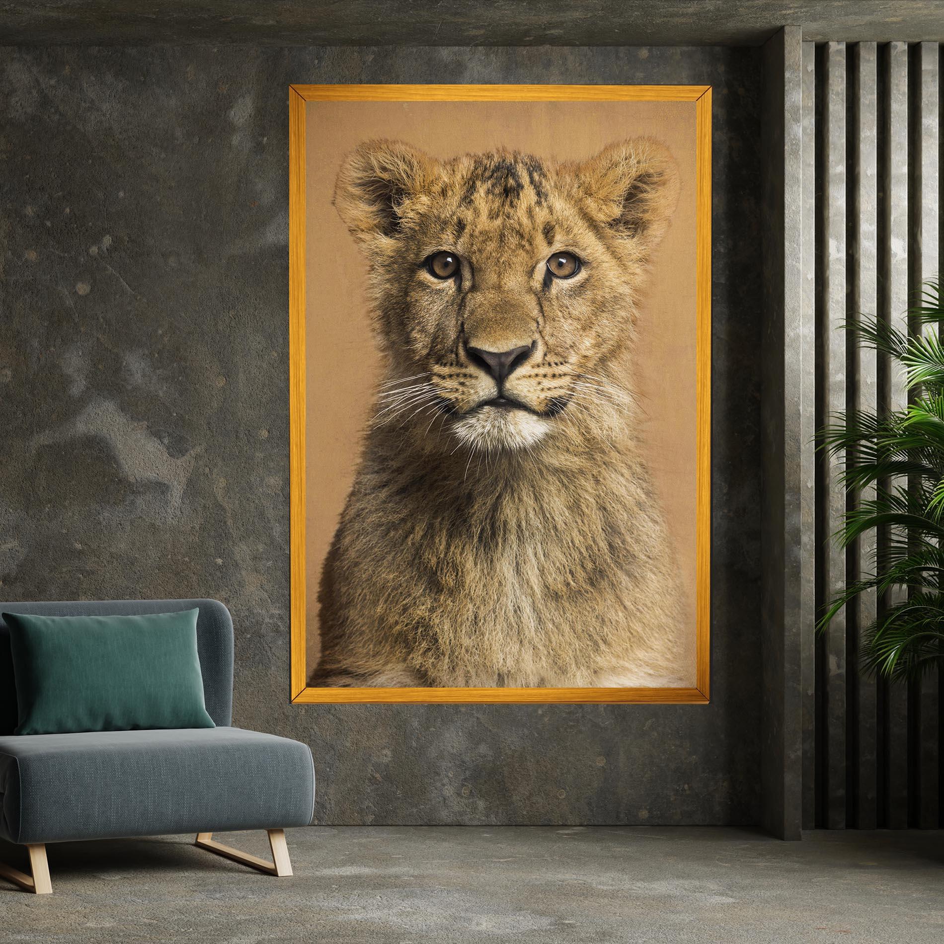 Leinwandbild Baby Lion mockup 7