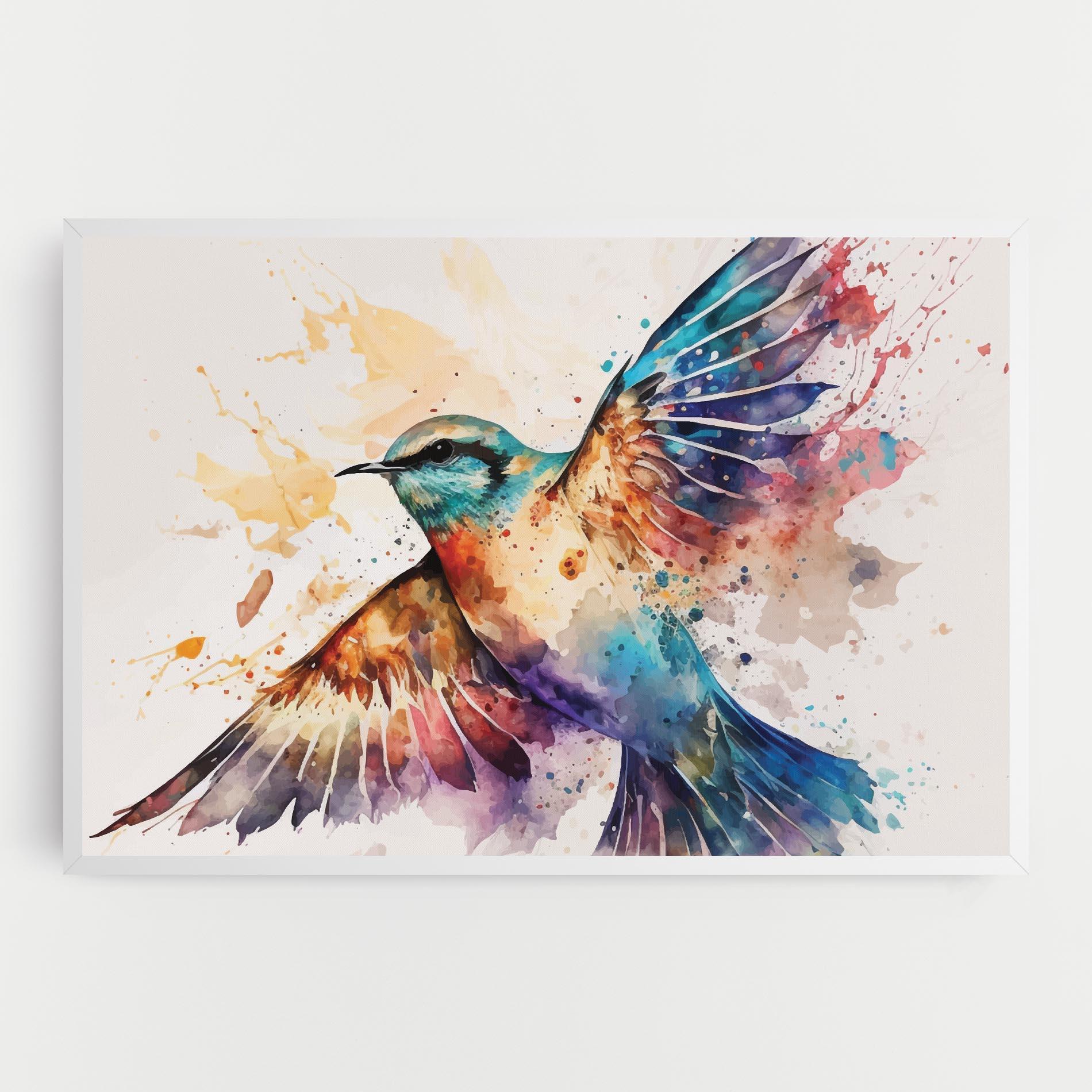 Leinwandbild Painted Wings Bird mockup 0