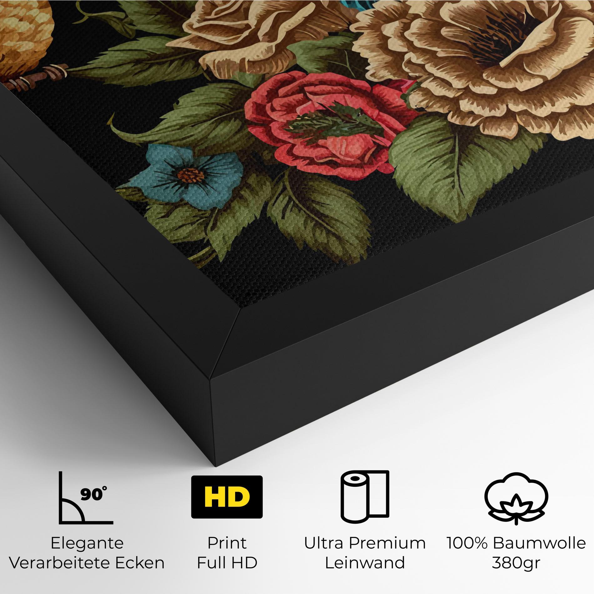 Leinwandbild Blue Birds mockup 4