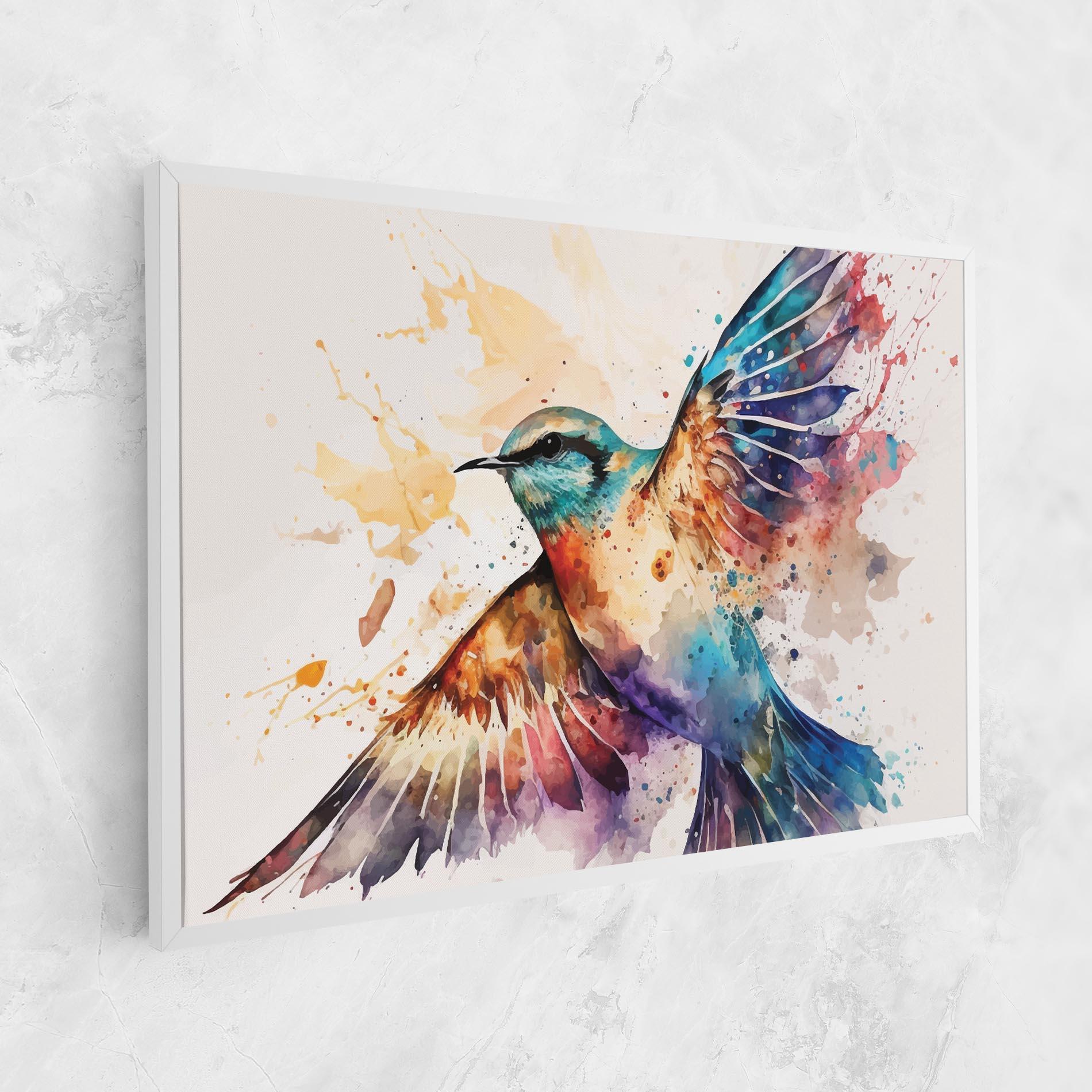 Leinwandbild Painted Wings Bird mockup 1