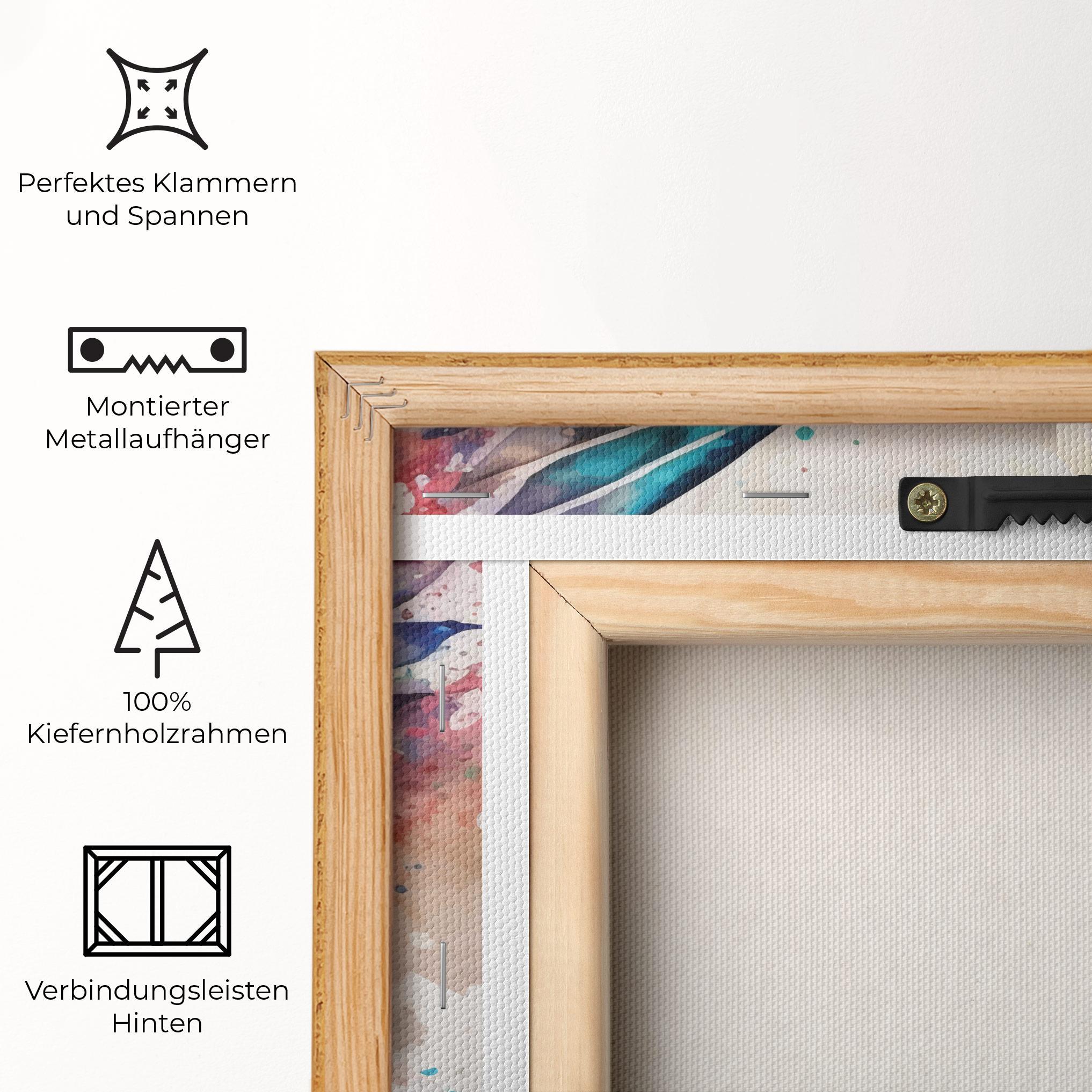 Leinwandbild Painted Wings Bird mockup 5