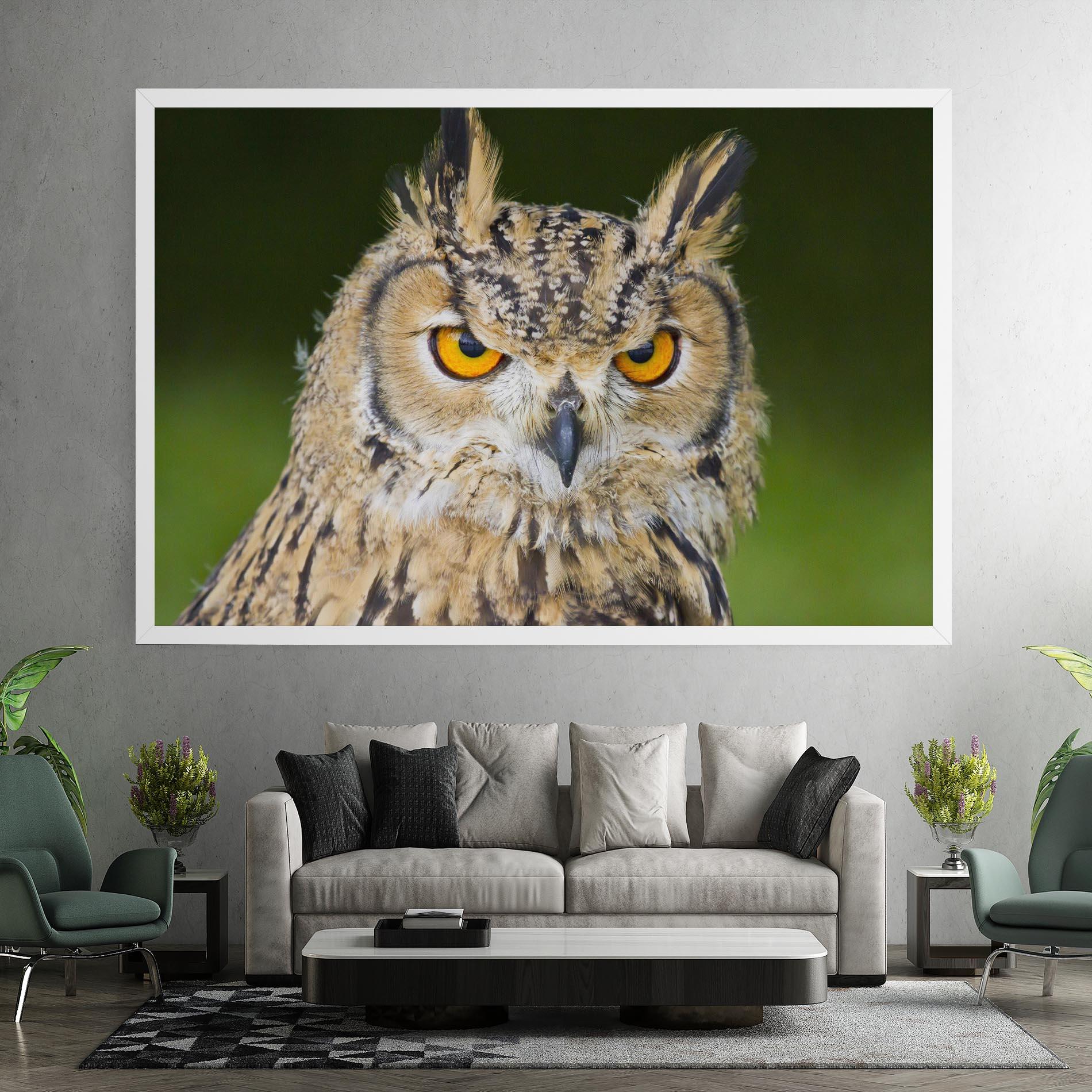 Leinwandbild Angry Owl mockup 7
