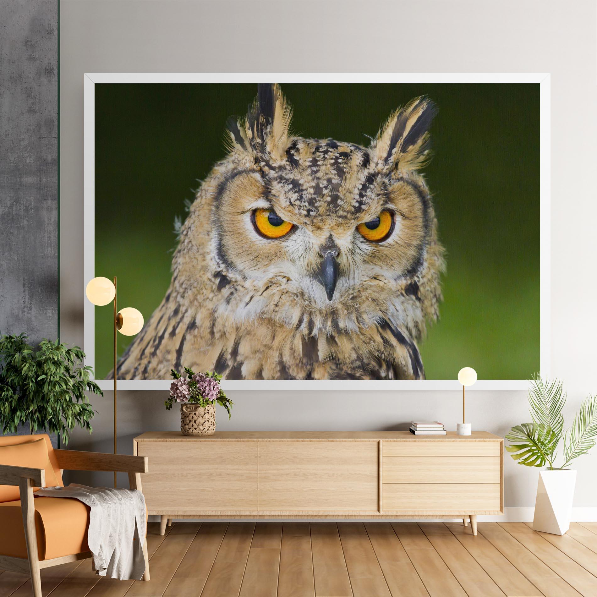 Leinwandbild Angry Owl mockup 9