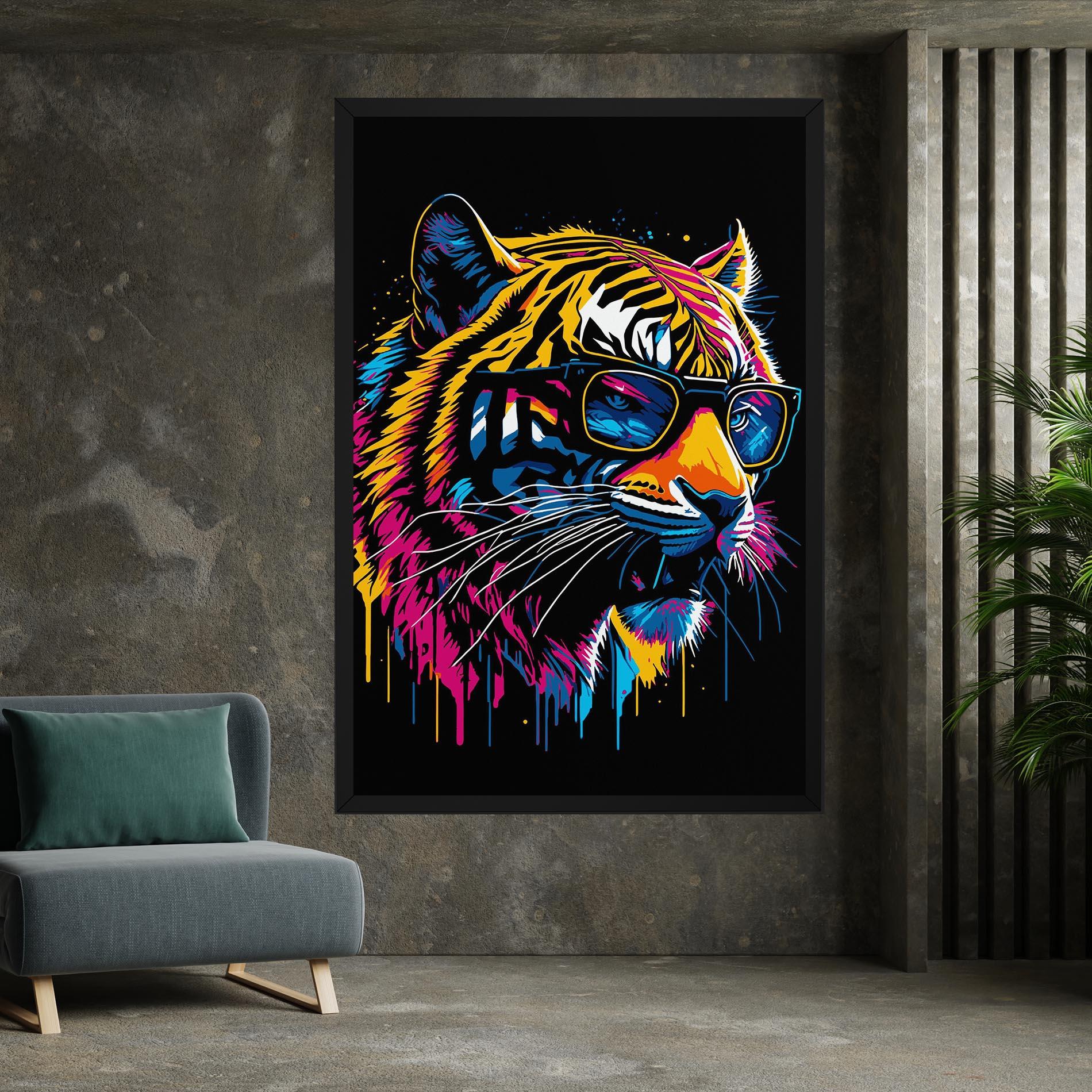 Leinwandbild Cool Tiger mockup 7