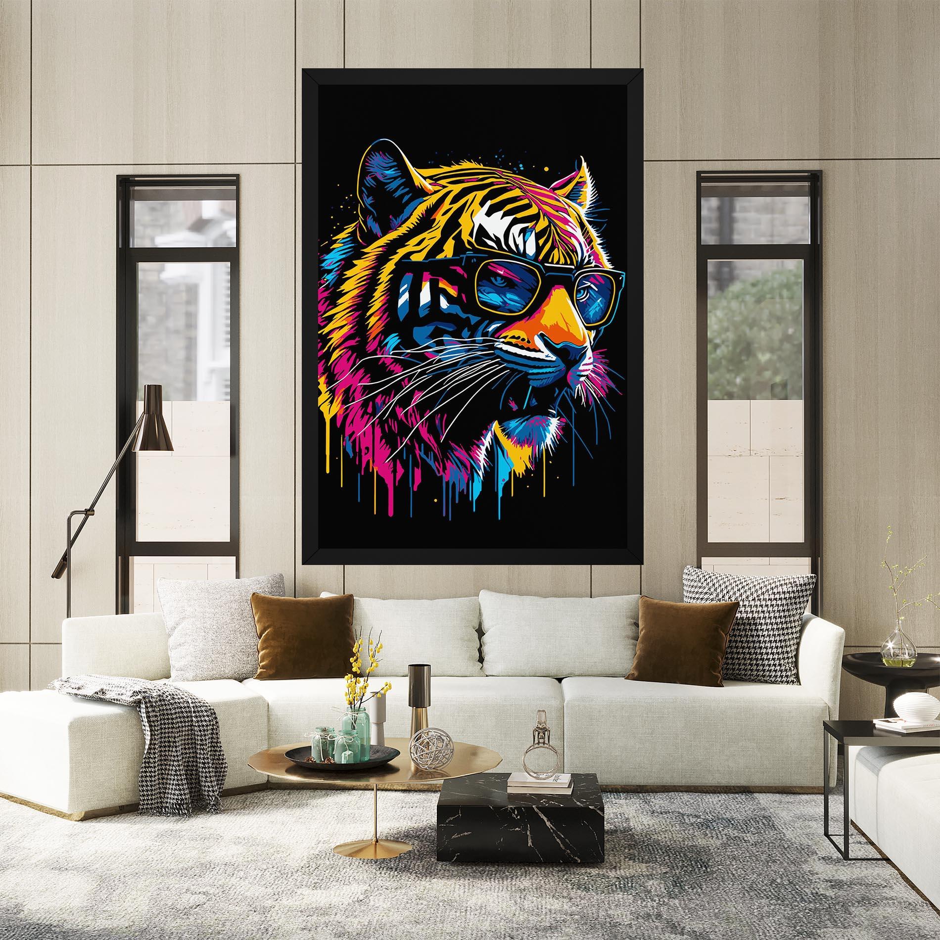 Leinwandbild Cool Tiger mockup 2