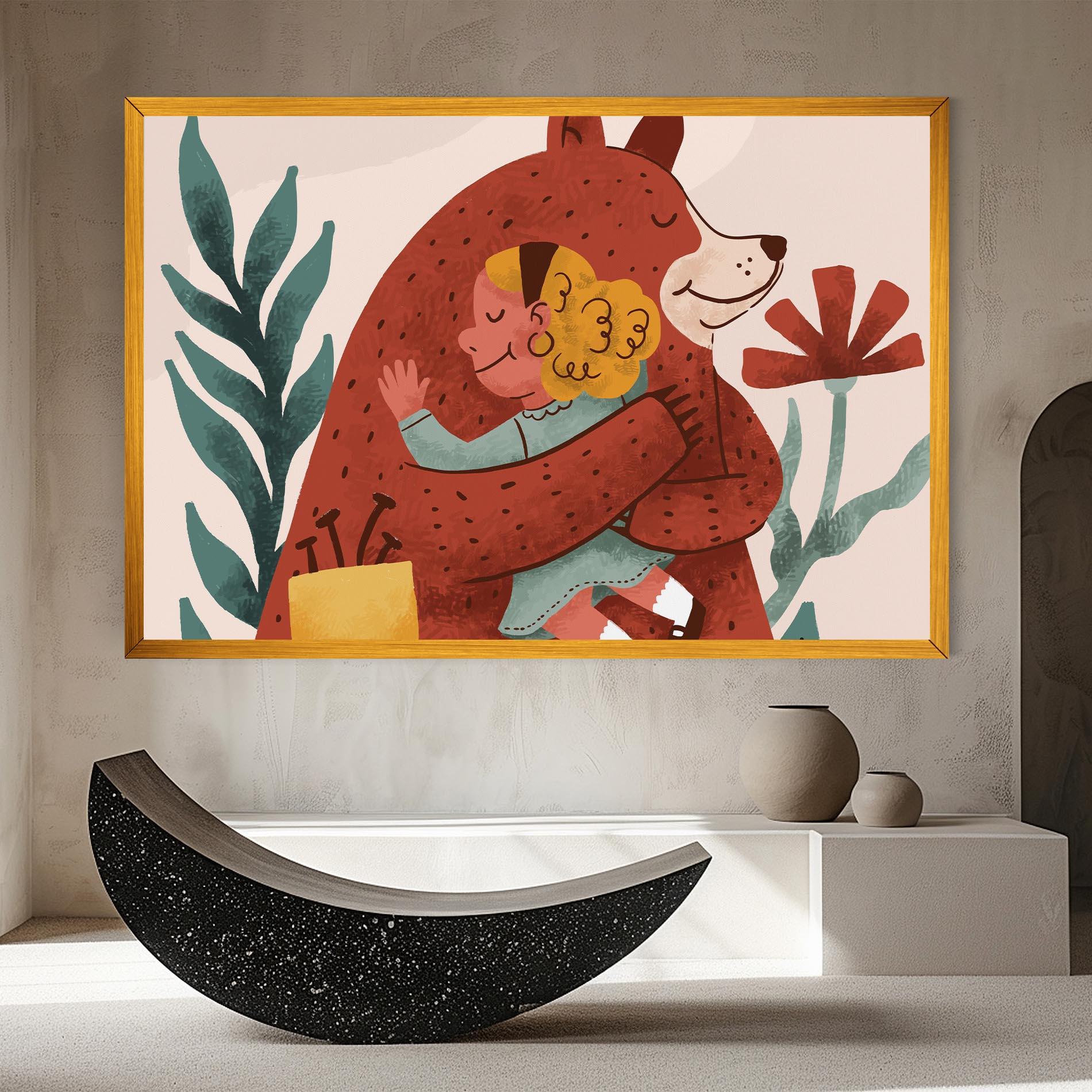 Leinwandbild Bear Hug mockup 8