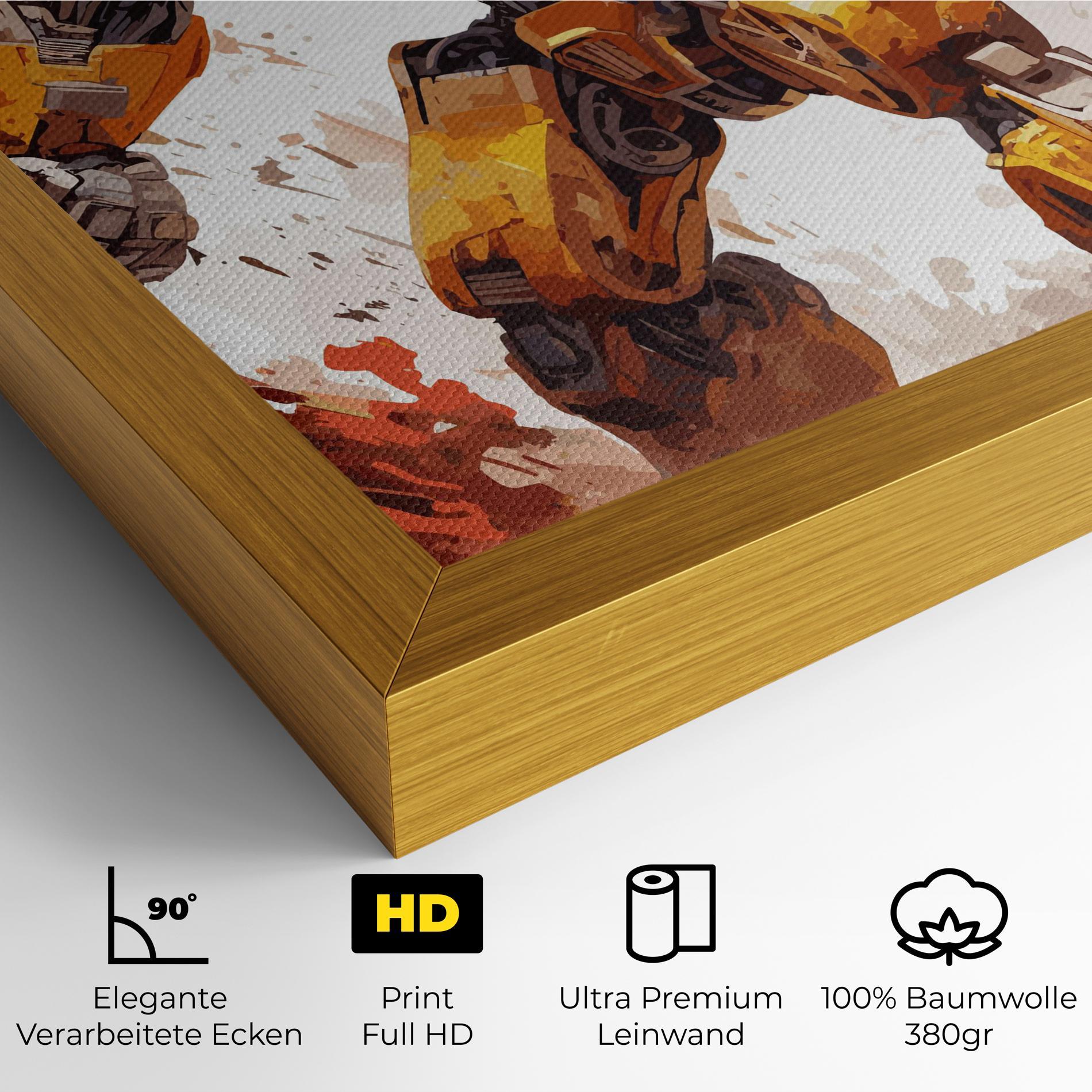 Leinwandbild Battle Machine mockup 4