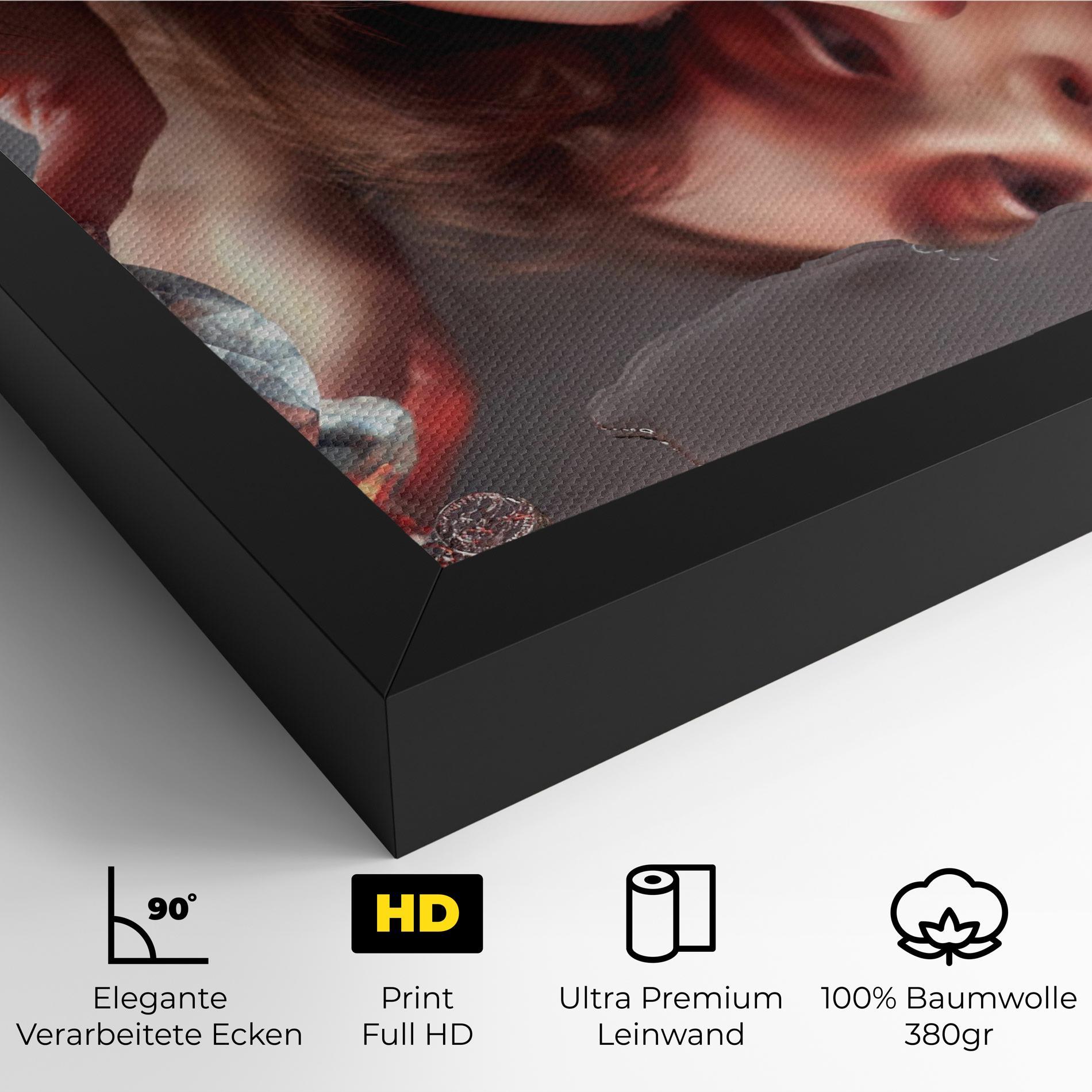 Leinwandbild Big Diamond Hand mockup 4