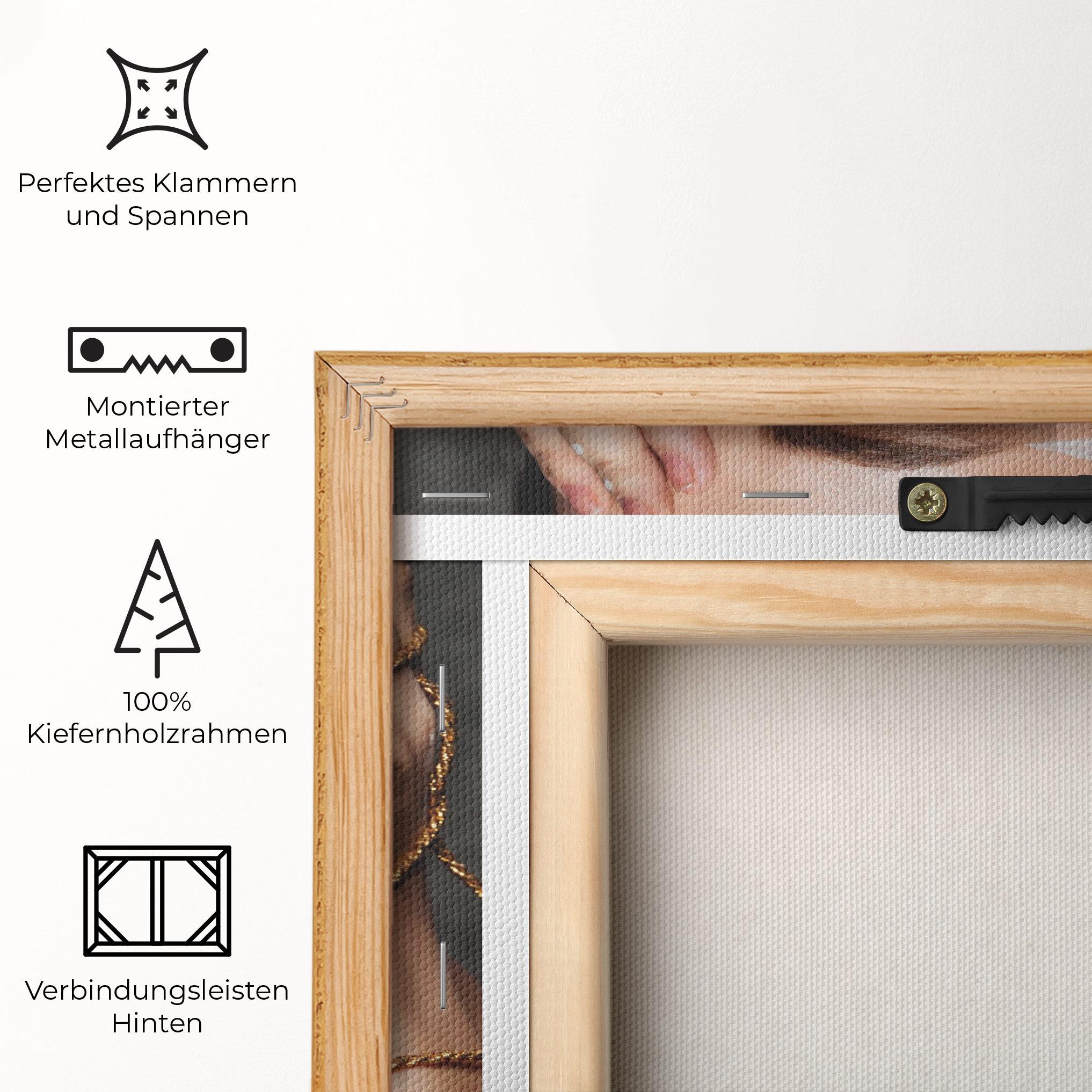 Leinwandbild Gold Hand Accessory mockup 5