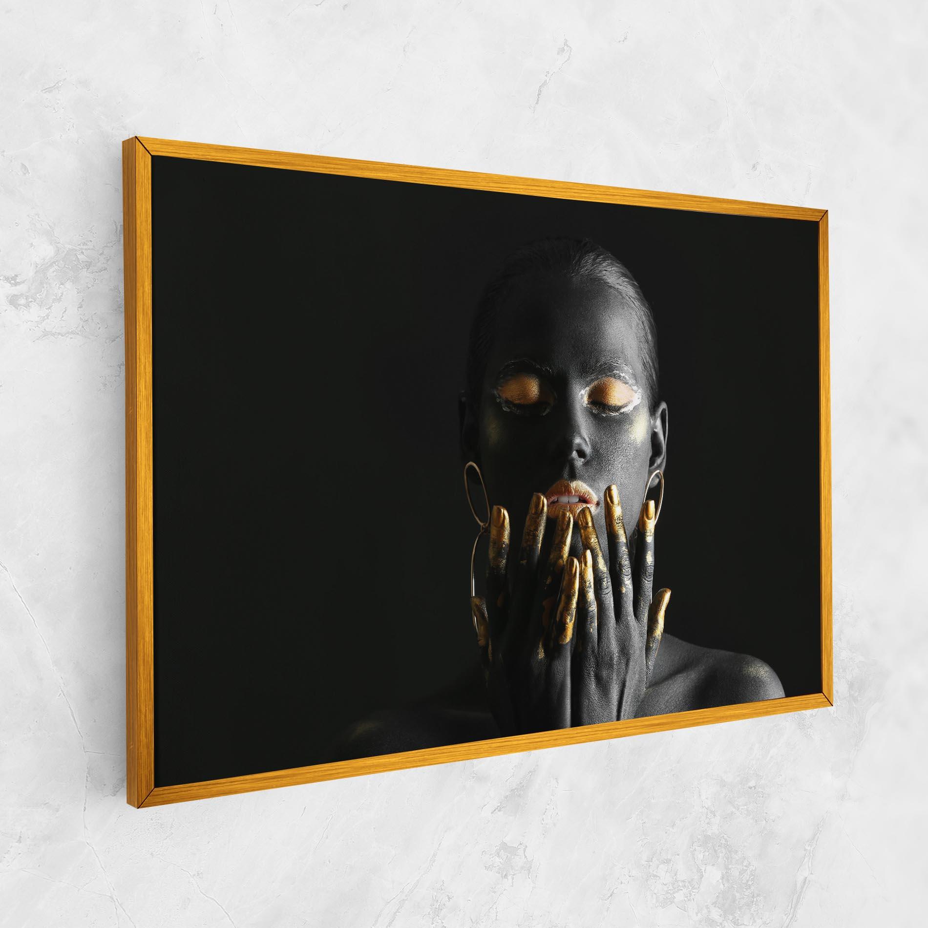 Leinwandbild Black Golden Makeup mockup 1