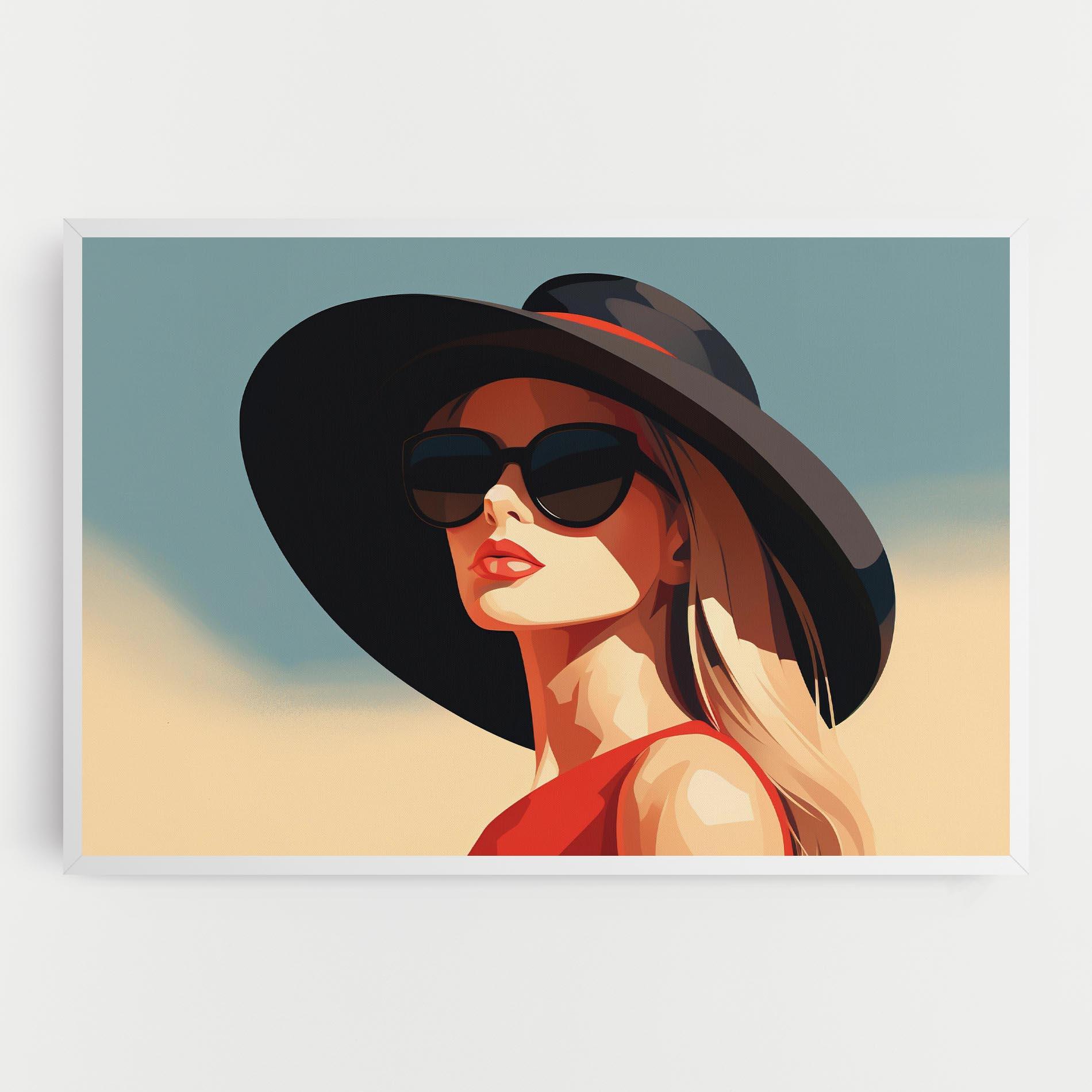 Leinwandbild Caucasian Glamor Model mockup 0