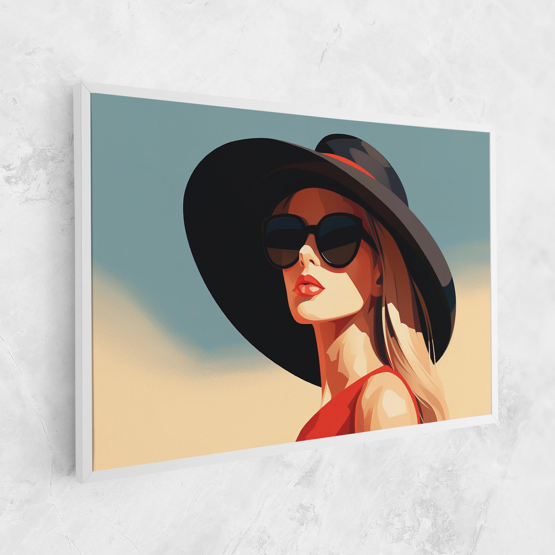 Leinwandbild Caucasian Glamor Model mockup 1