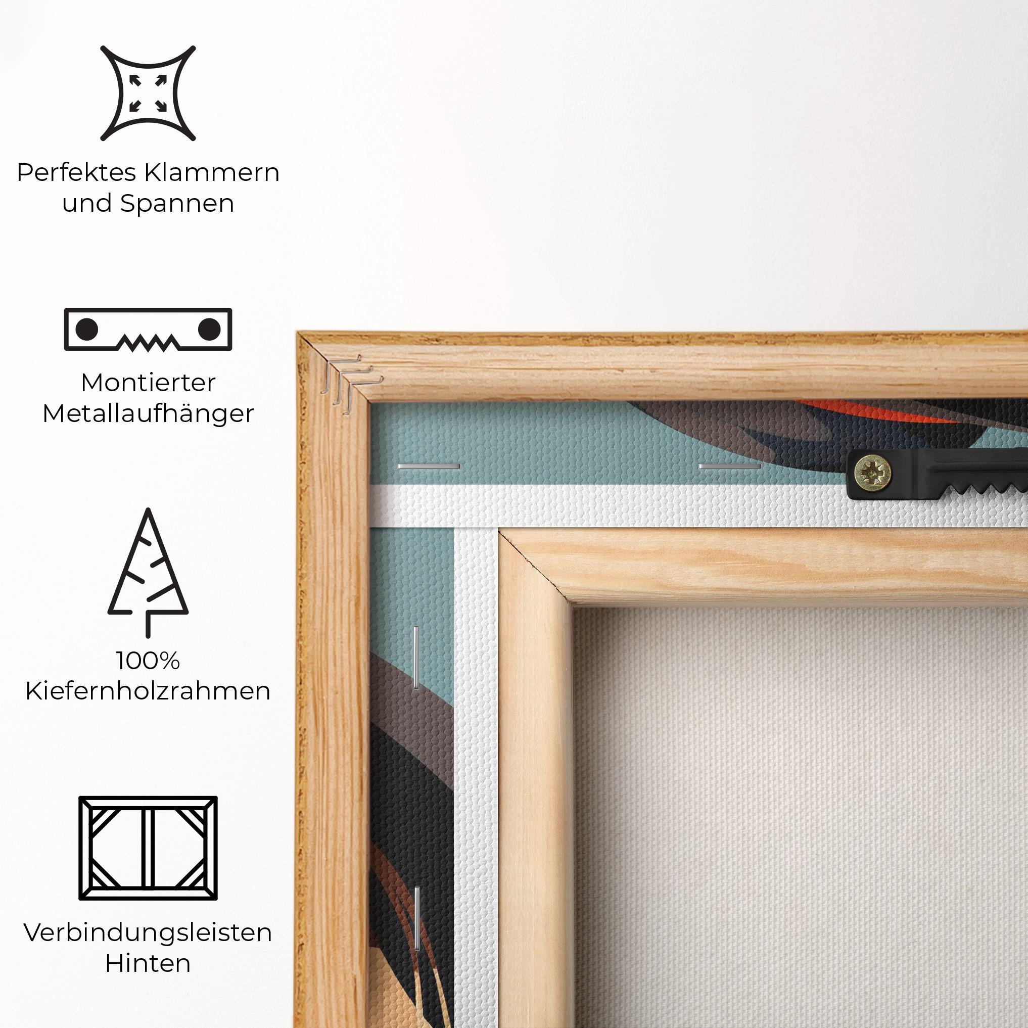 Leinwandbild Caucasian Glamor Model mockup 5