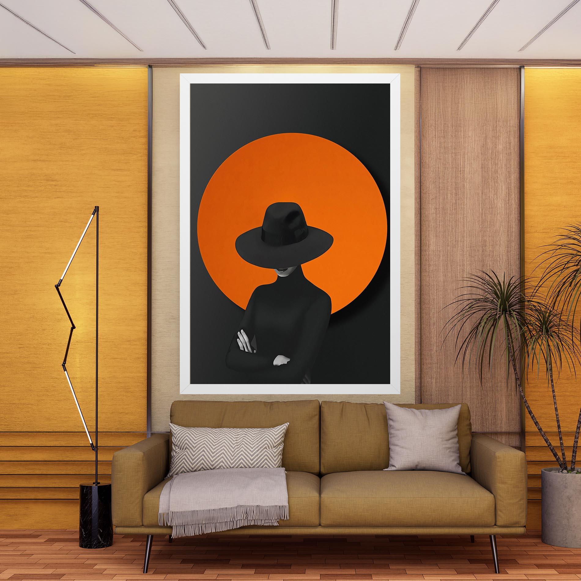 Leinwandbild Black Fashion mockup 9