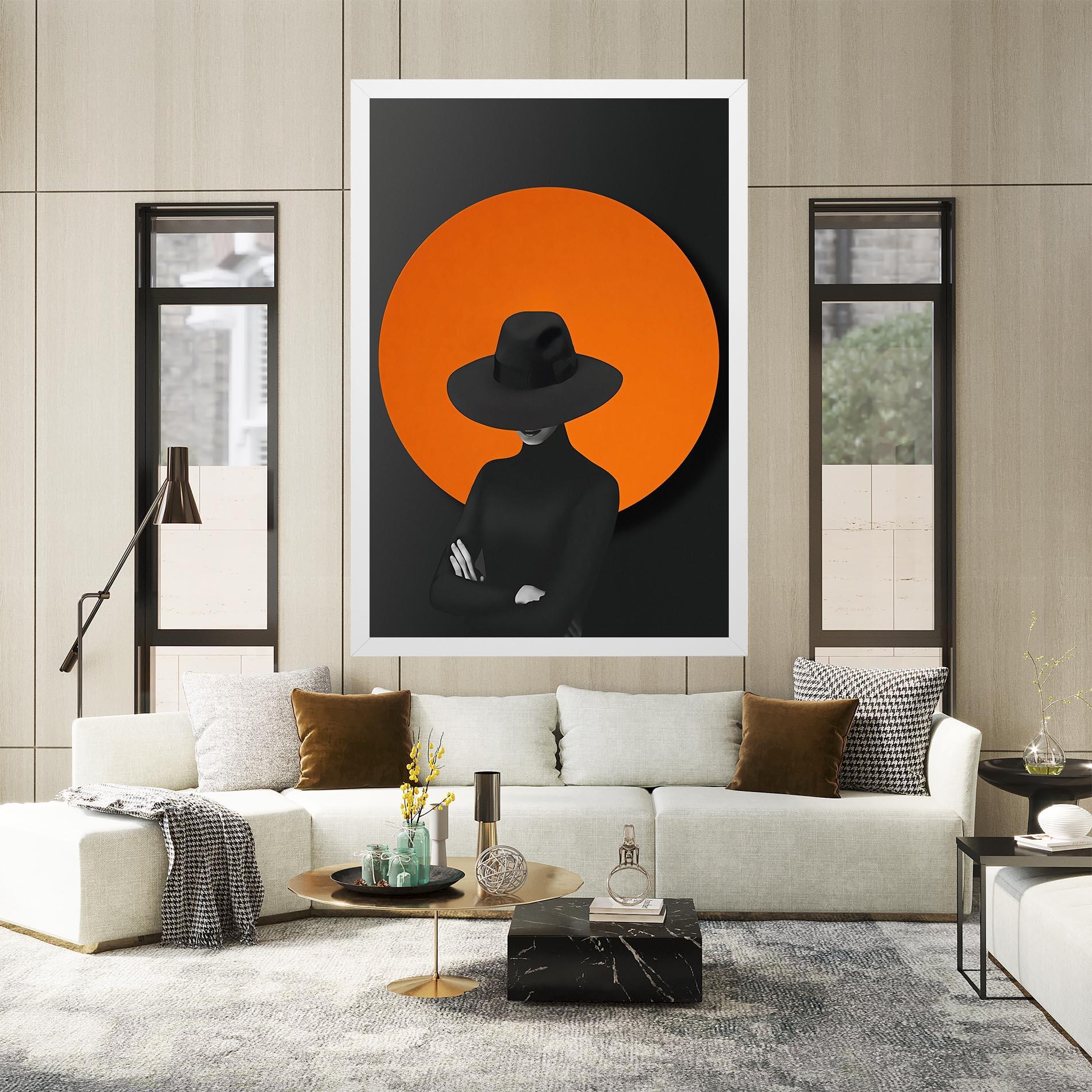 Leinwandbild Black Fashion mockup 2