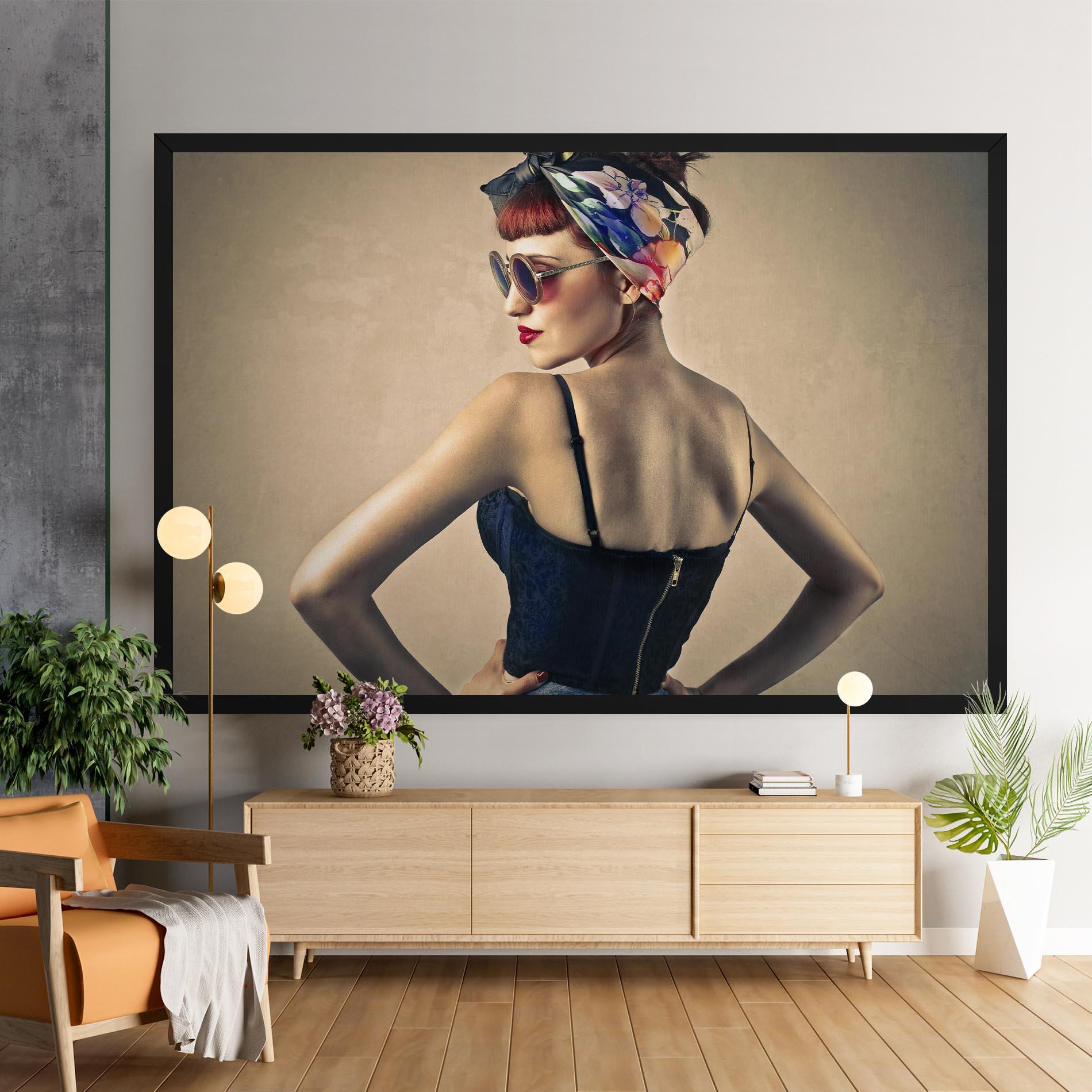 Leinwandbild Pin Up Girl mockup 9
