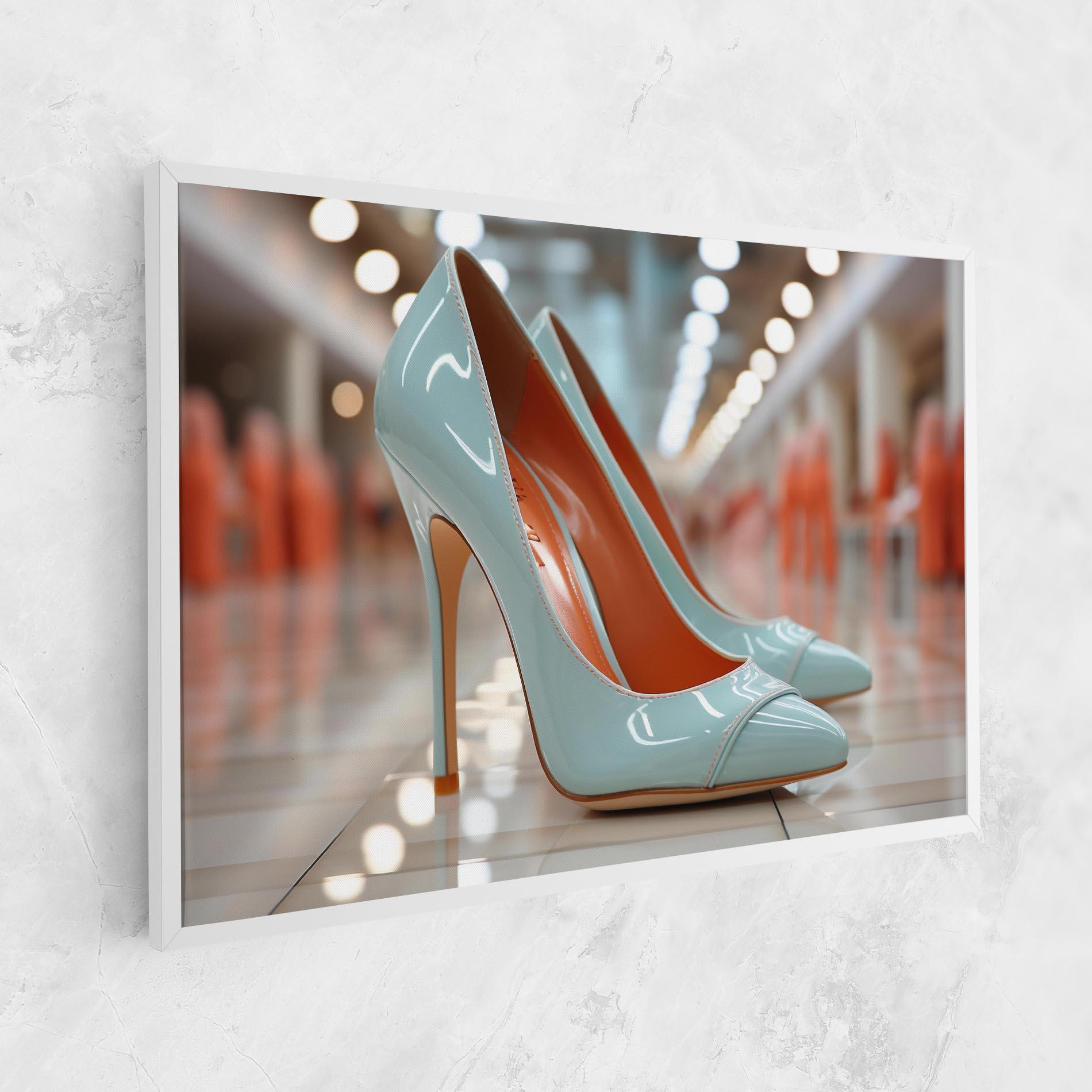 Leinwandbild Light Blue Heels mockup 1