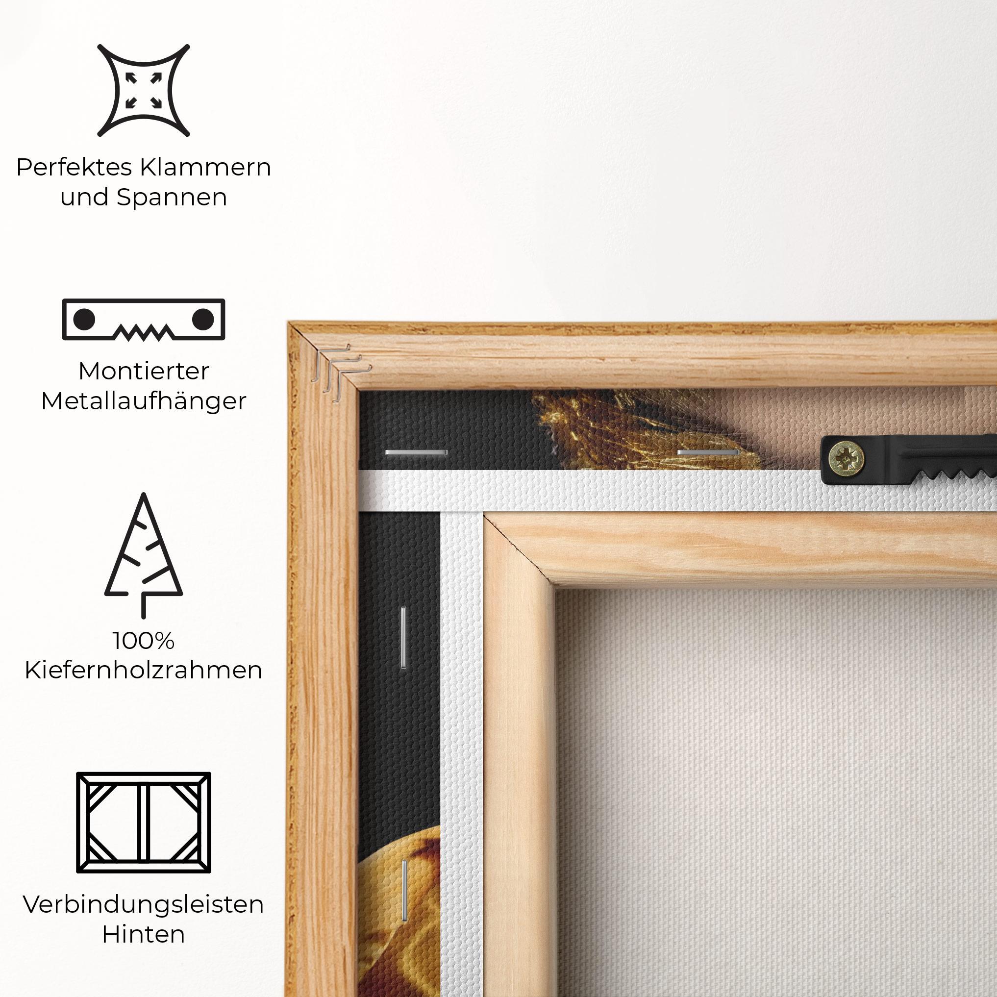 Leinwandbild Glamorous Gold Outfit mockup 5