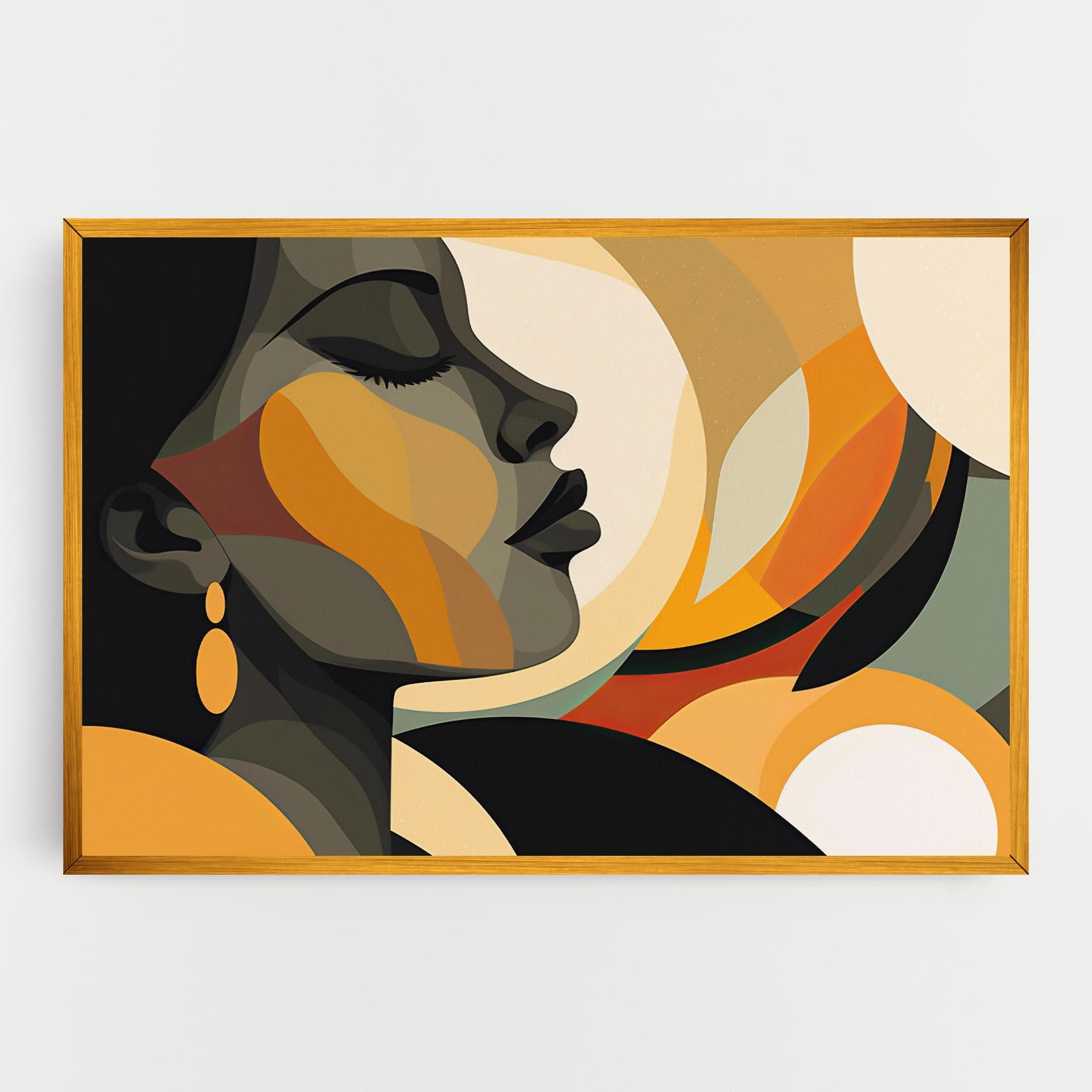 Leinwandbild Dreamy Graphic Girl mockup 0