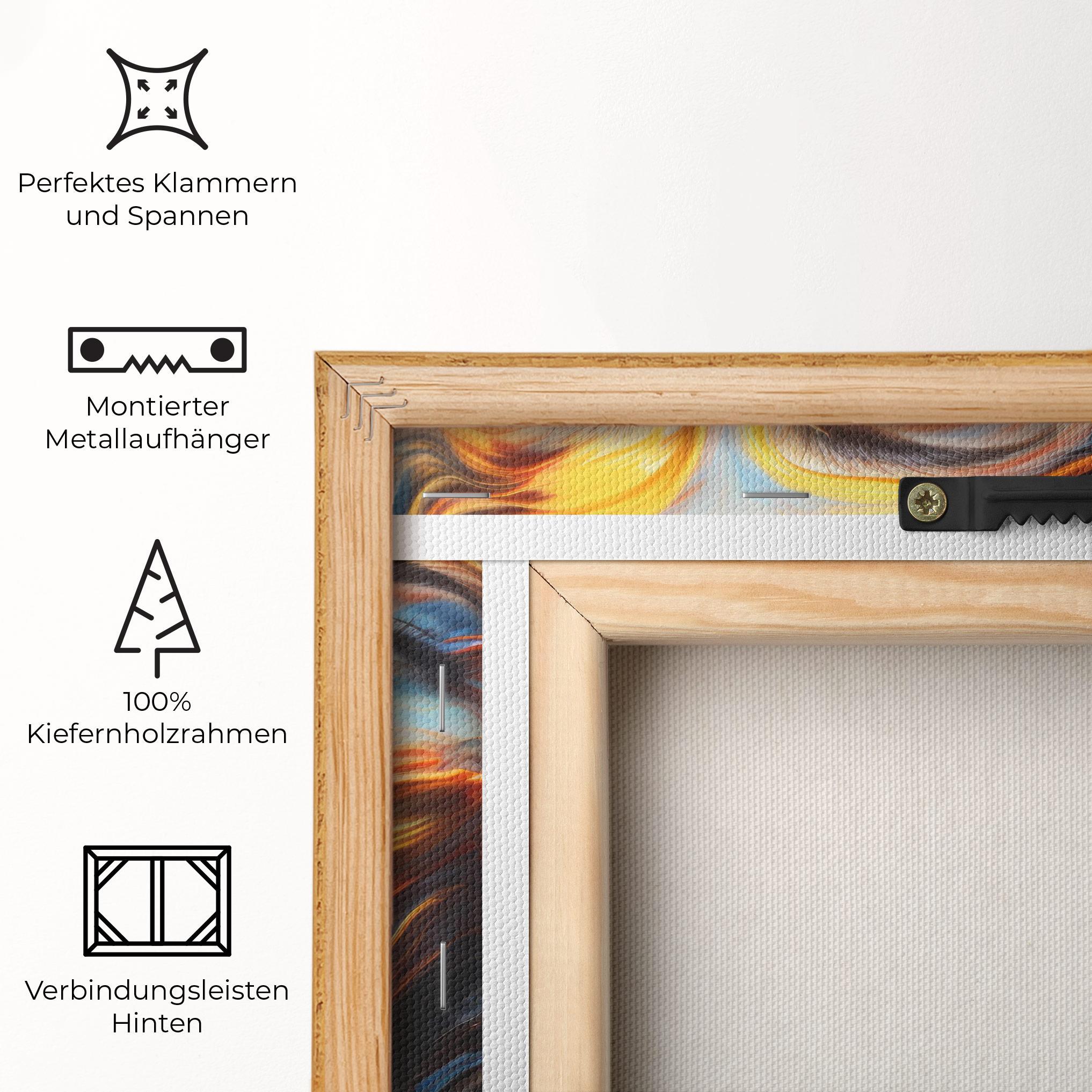 Leinwandbild Painted Woman mockup 5